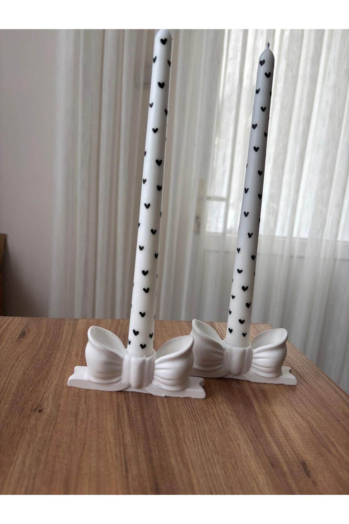 flame candle 2'Lİ SET , FİYONK ŞAMDAN VE SİYAH KALPLİ DOĞAL SOYA WAX ŞAMDAN MUMU , AMBER KOKULU
