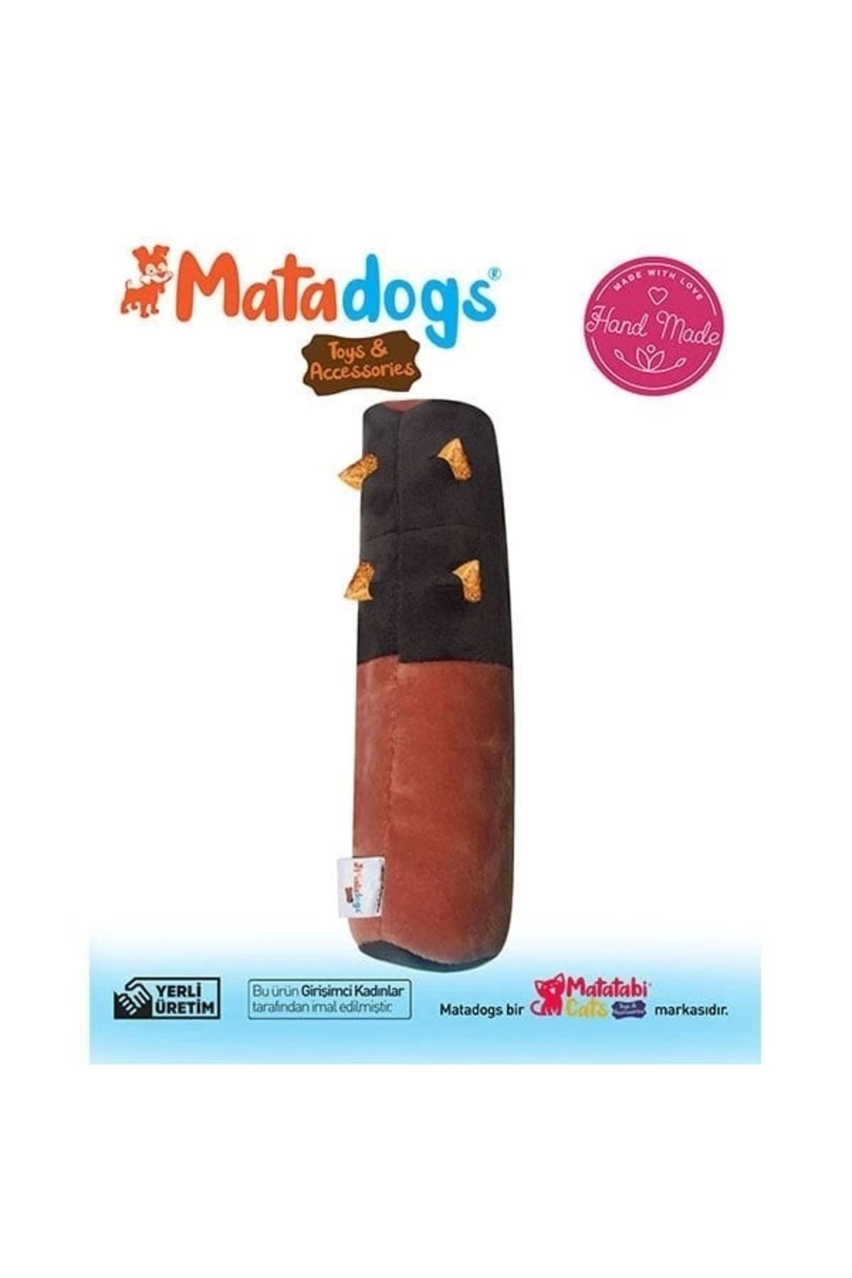 YNT İthalat Mata Dogs Rull Rulo Şekilli Köpek Oyuncağı 22 Cm