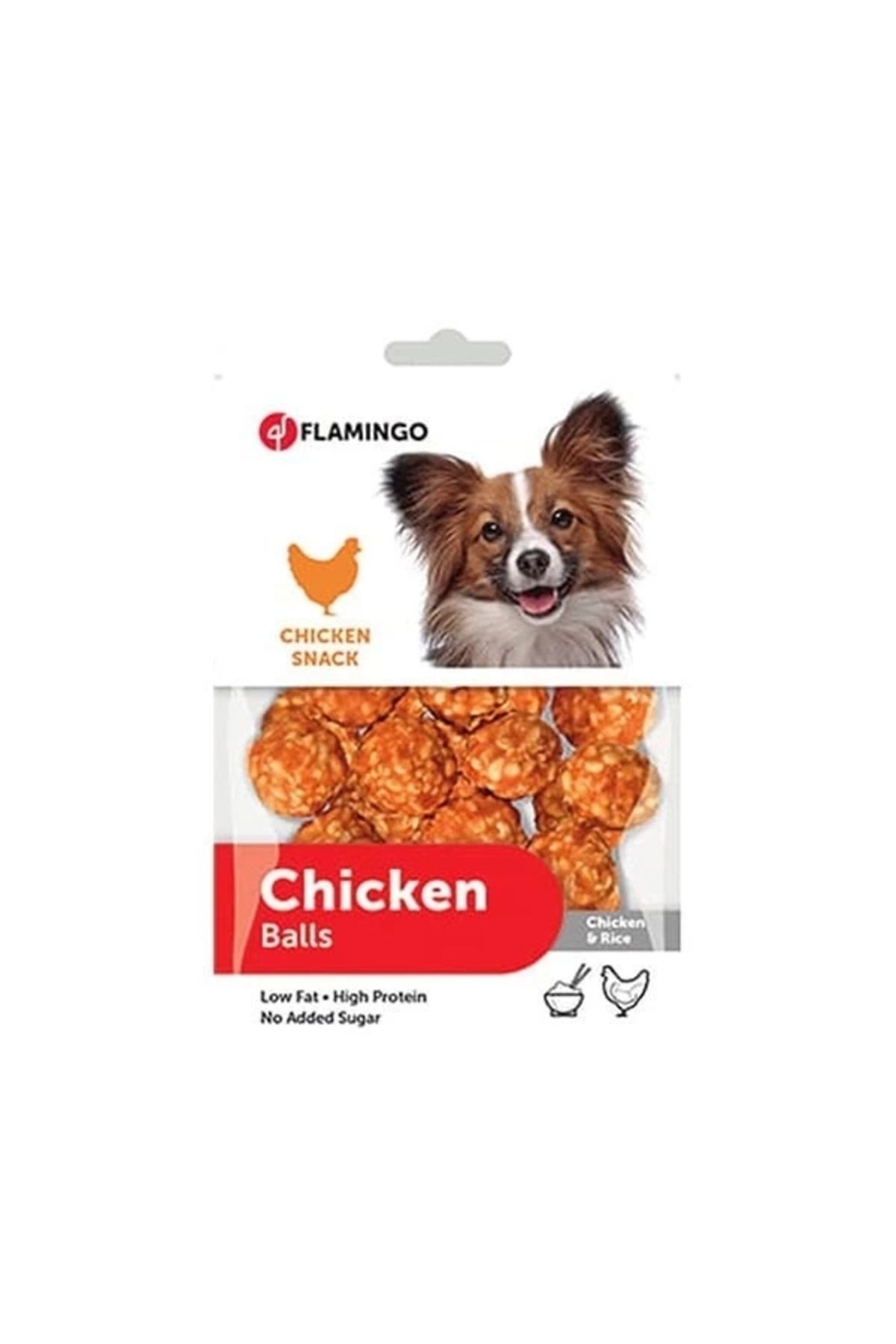 YNT İthalat Flamingo Tavuklu ve Pirinçli Top Köpek Ödül Maması 75 Gr