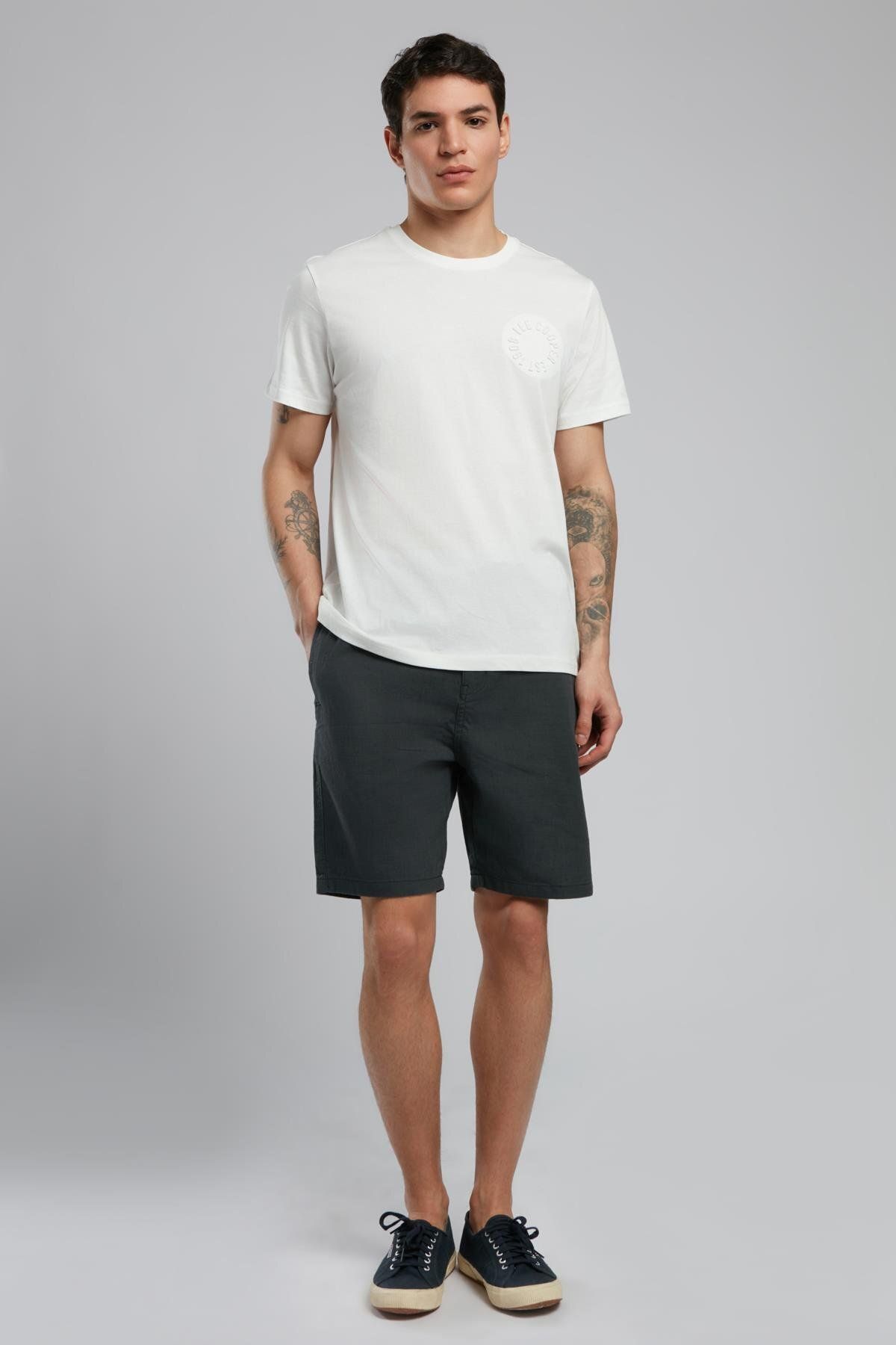 Lee Cooper Burf Erkek Dokuma Şort İndigo