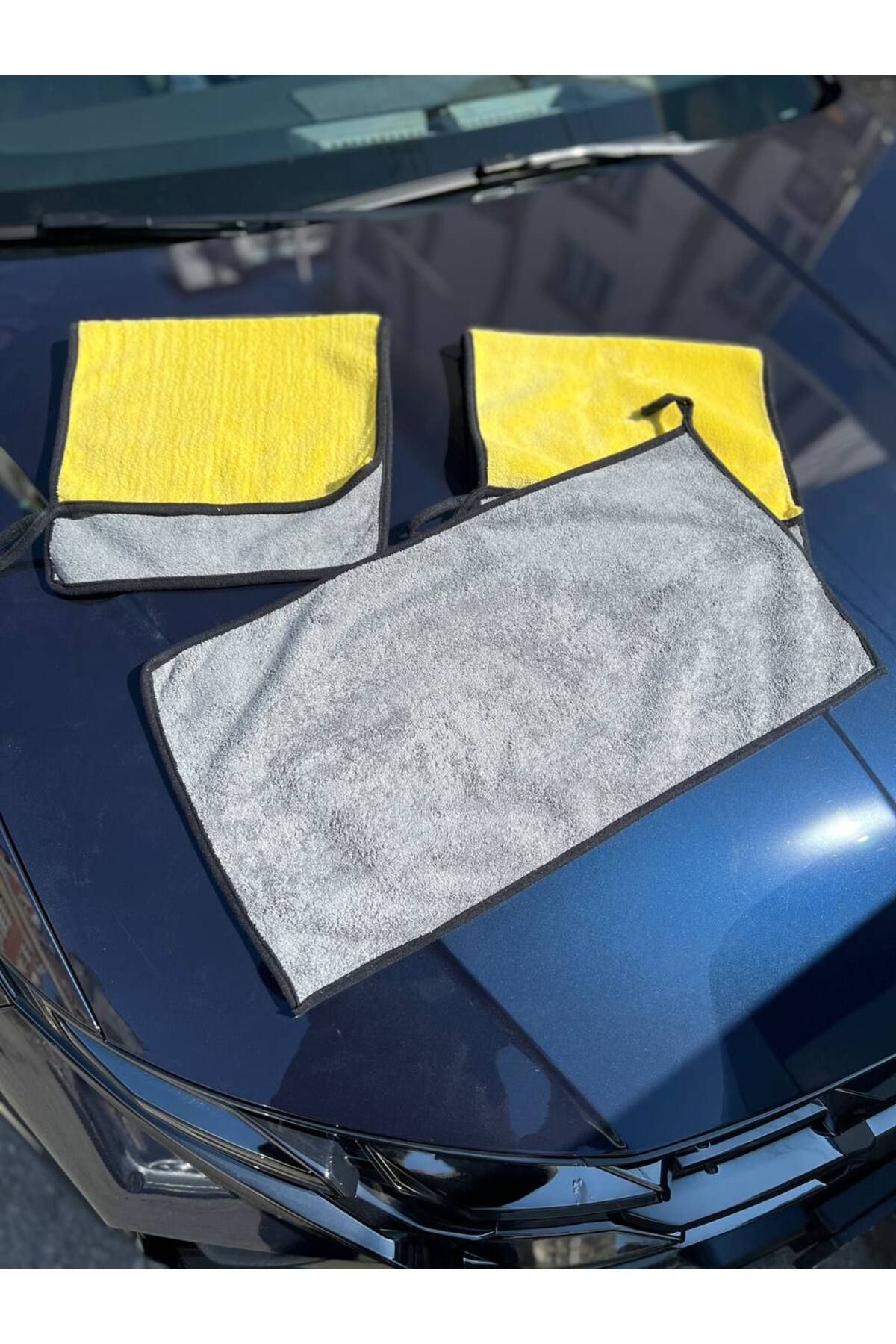 Larimar 5 ADET "60X30" ÇİFT TARAFLI OTOMOBİL KURULAMA VE PARLATMA BEZİ ÖZEL DOKUMA