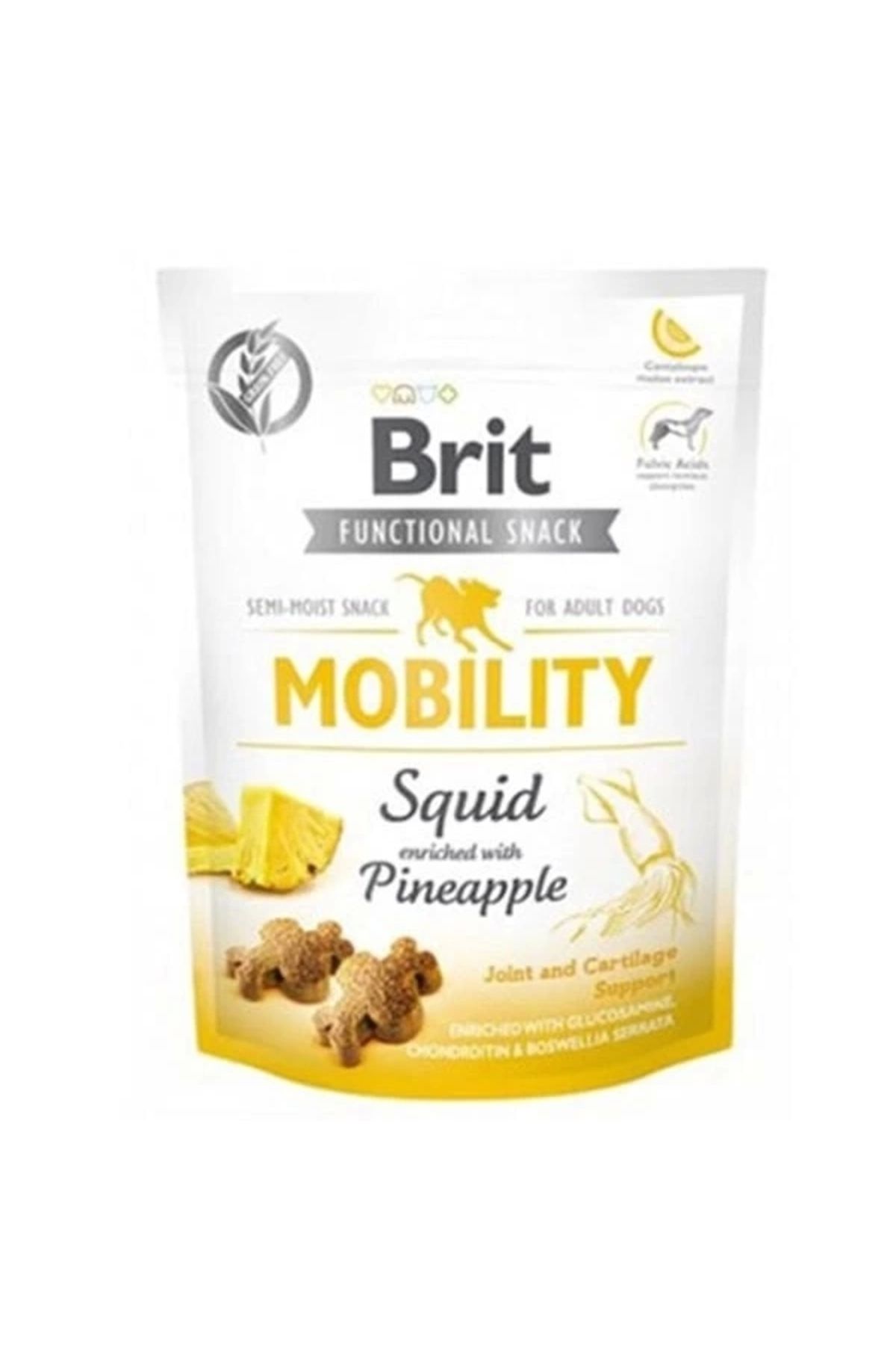 YNT İthalat Brit Mobility Ananas ve Kalamarlı Köpek Ödül Maması 150 Gr