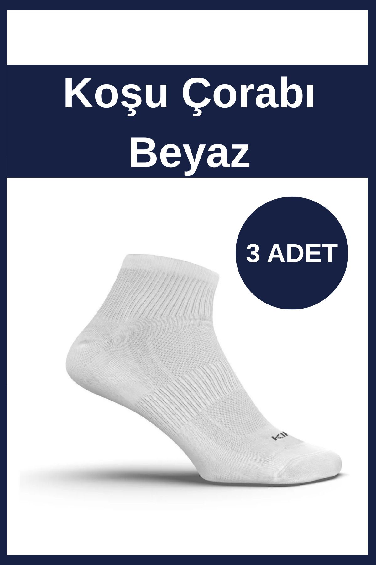 EpiRelax 3 Çift Koşu Çorabı - Hafif Nefes Alabilir Nem Emici Koşu Yürüyüş Spor Çorabı