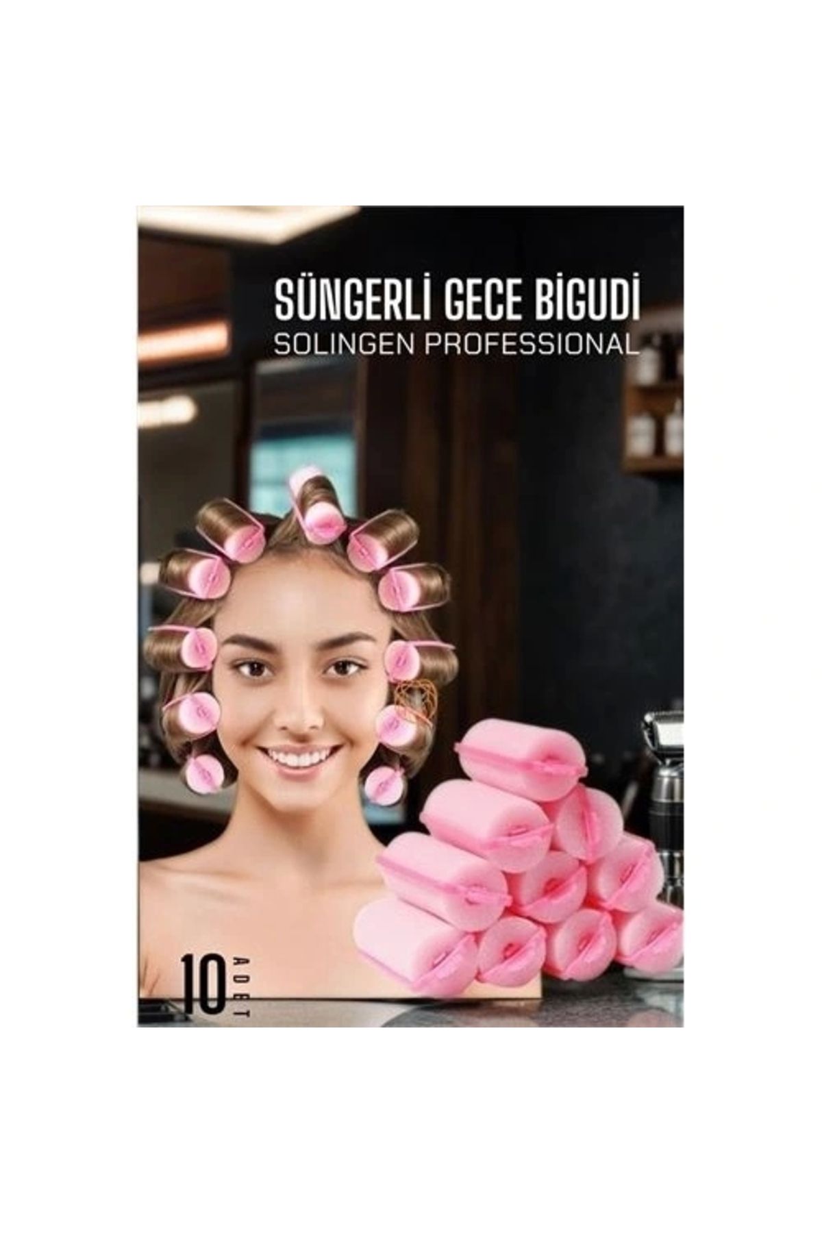 STOREMAX Süngerli Gece Bigudisi 3 cm 10 Adet Solingen Professional