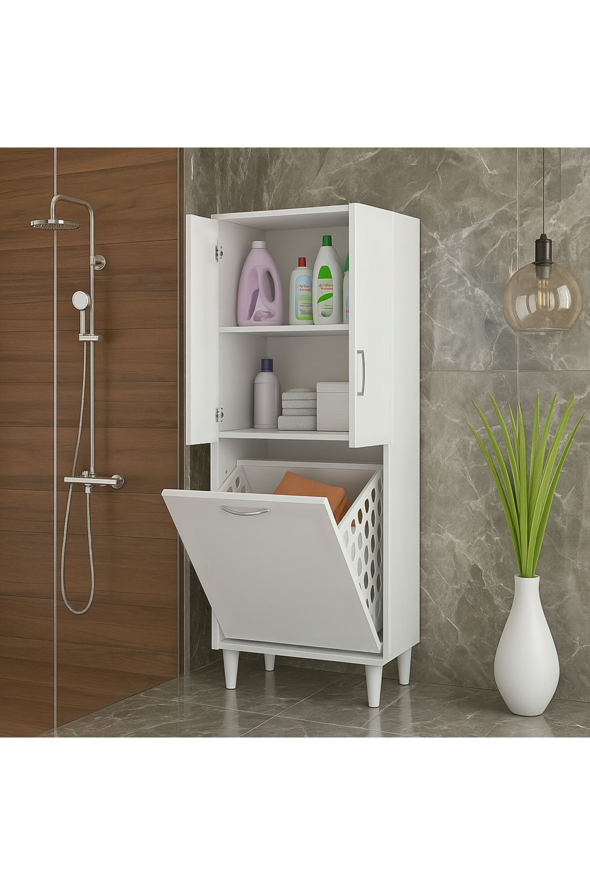 Bygolden Neva Çok Amaçlı Sepetli Mutfak ve banyo dolabı