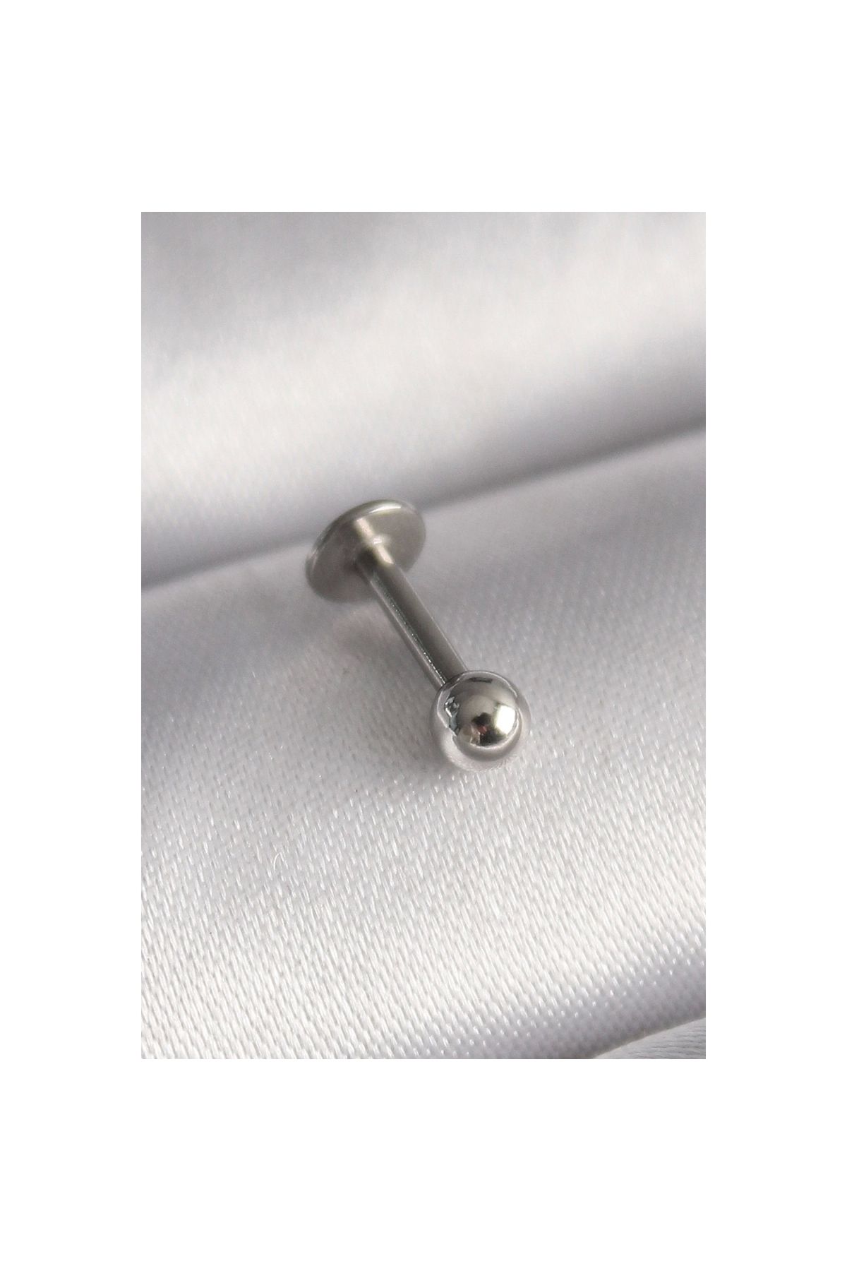 Marsilyan 316L Çelik Gümüş Renk Topçuk Piercing - TJ-PR1368