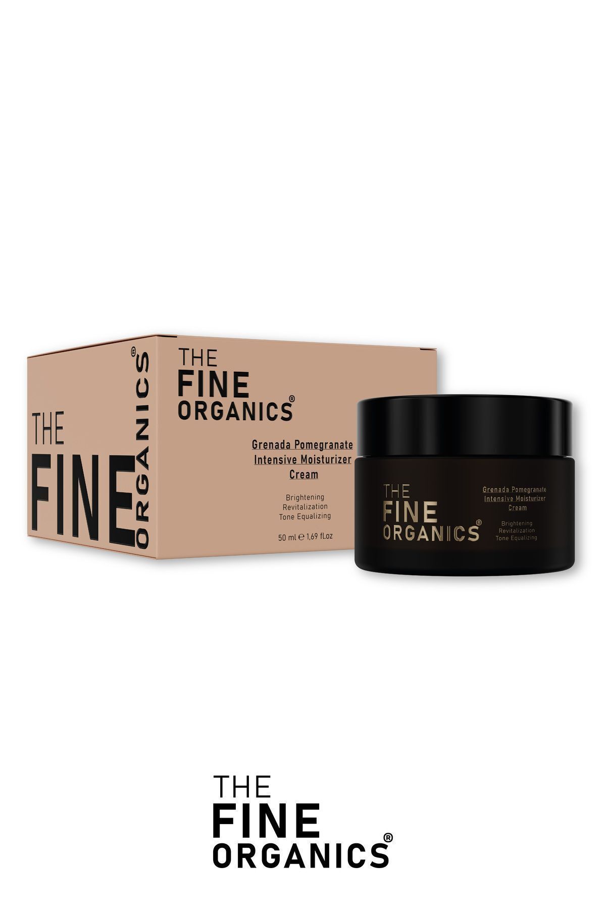 کرم صورت مرطوب کننده فشرده 48 ساعت مؤثر روشنگر تسویه حساب عصاره انار گرنادا THE FINE ORGANICS