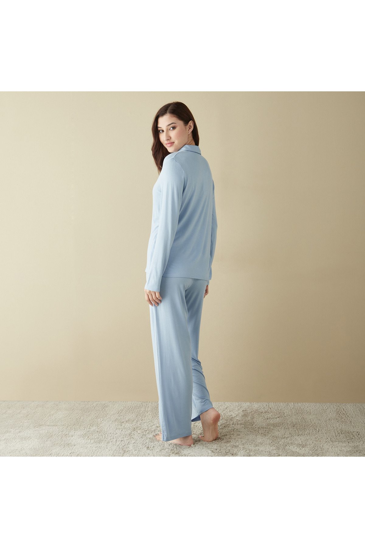 FAV-Long Sleeves Shirt and Pyjama Set 4