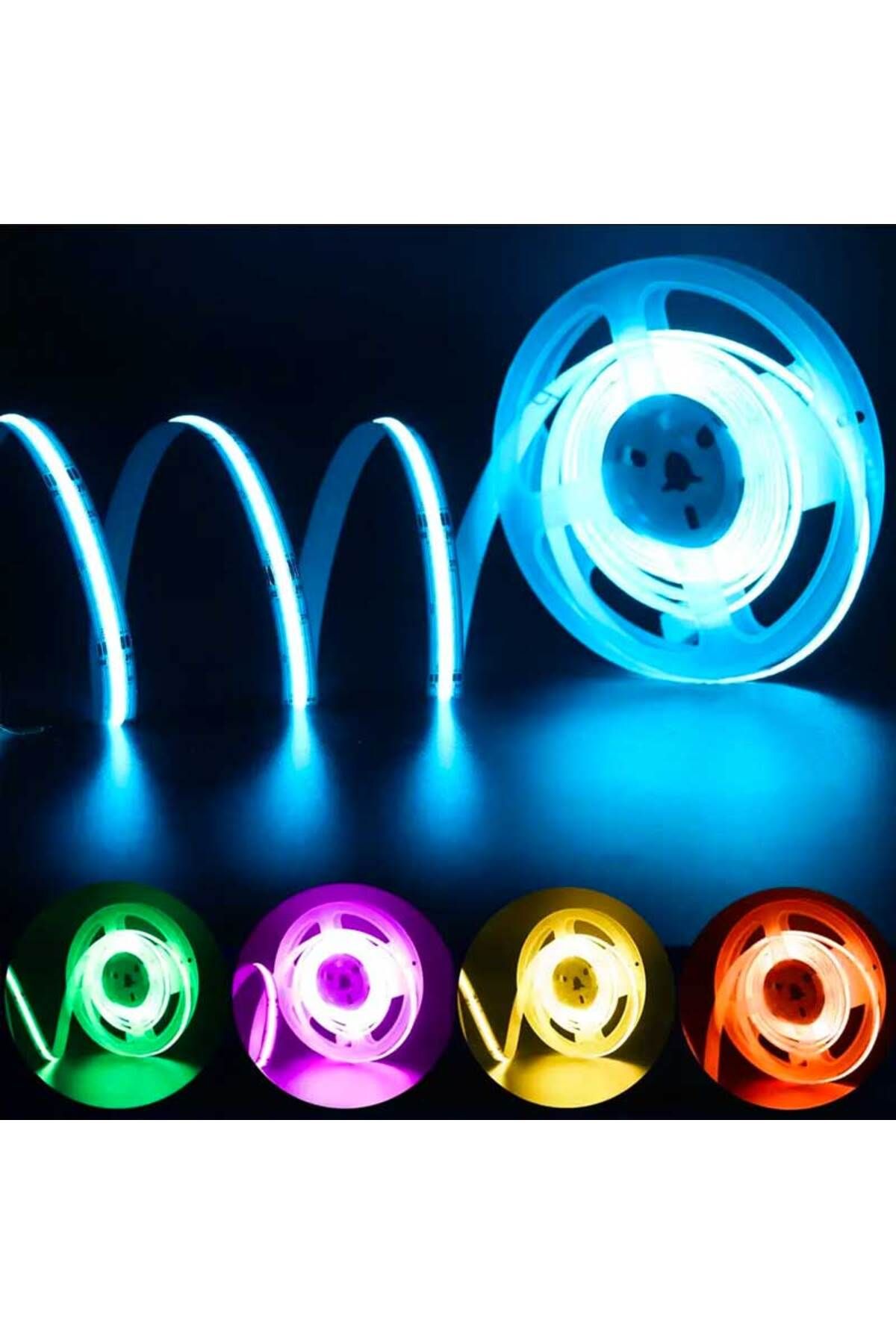 CLASSLIGHTS-Bandă LED Cob 576 LED/m - Iluminat RGB, Exterior IP67 - Rolă de 5 Metri, Electroaz 2
