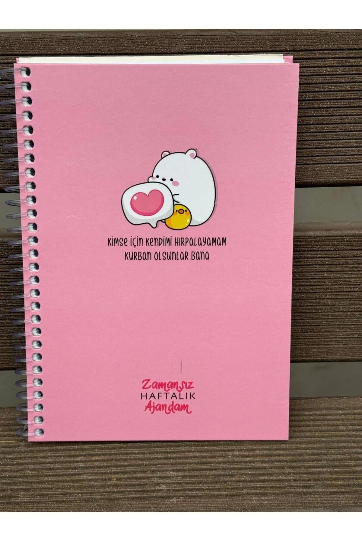 mcolor ZAMANSIZ AJANDA SPİRALLİ SERT KAPAK HAFTALIK DEFTER 17x24