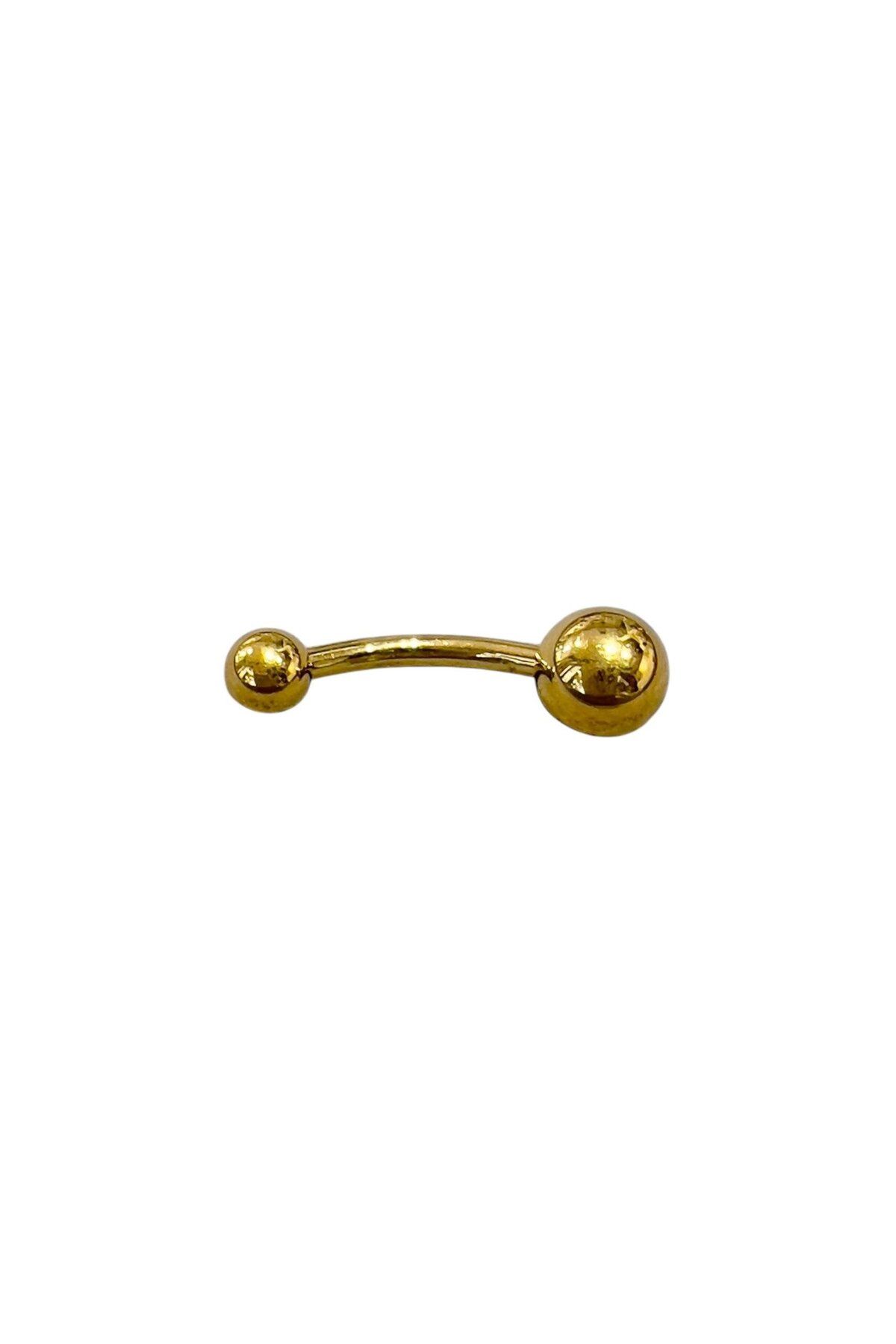 Defne Silver Titanyum Top Göbek Piercing