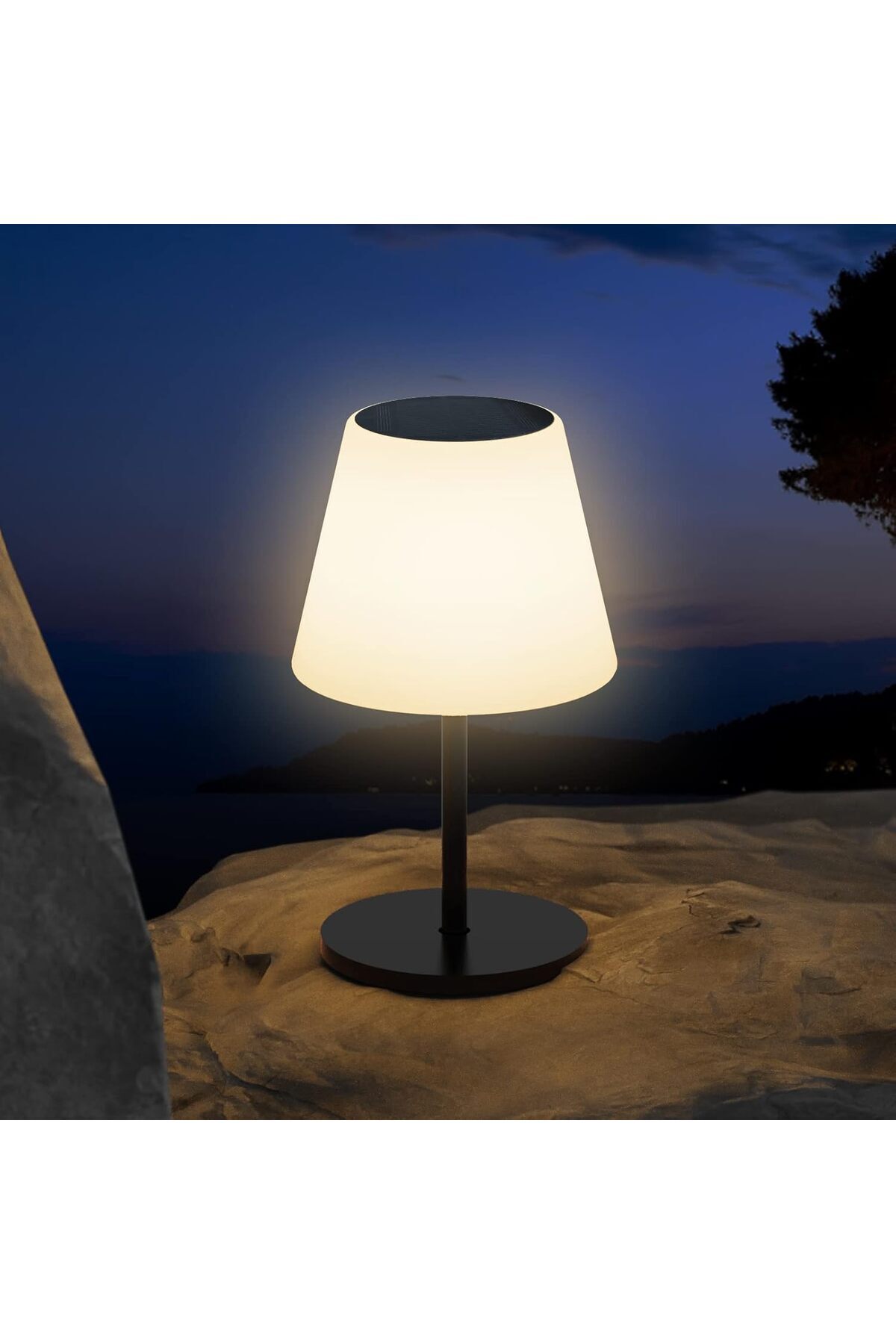 CLASSLIGHTS-Lampă de masă solară RGBW cu telecomandă - Iluminat exterior cu 2 opțiuni de înălțime 11