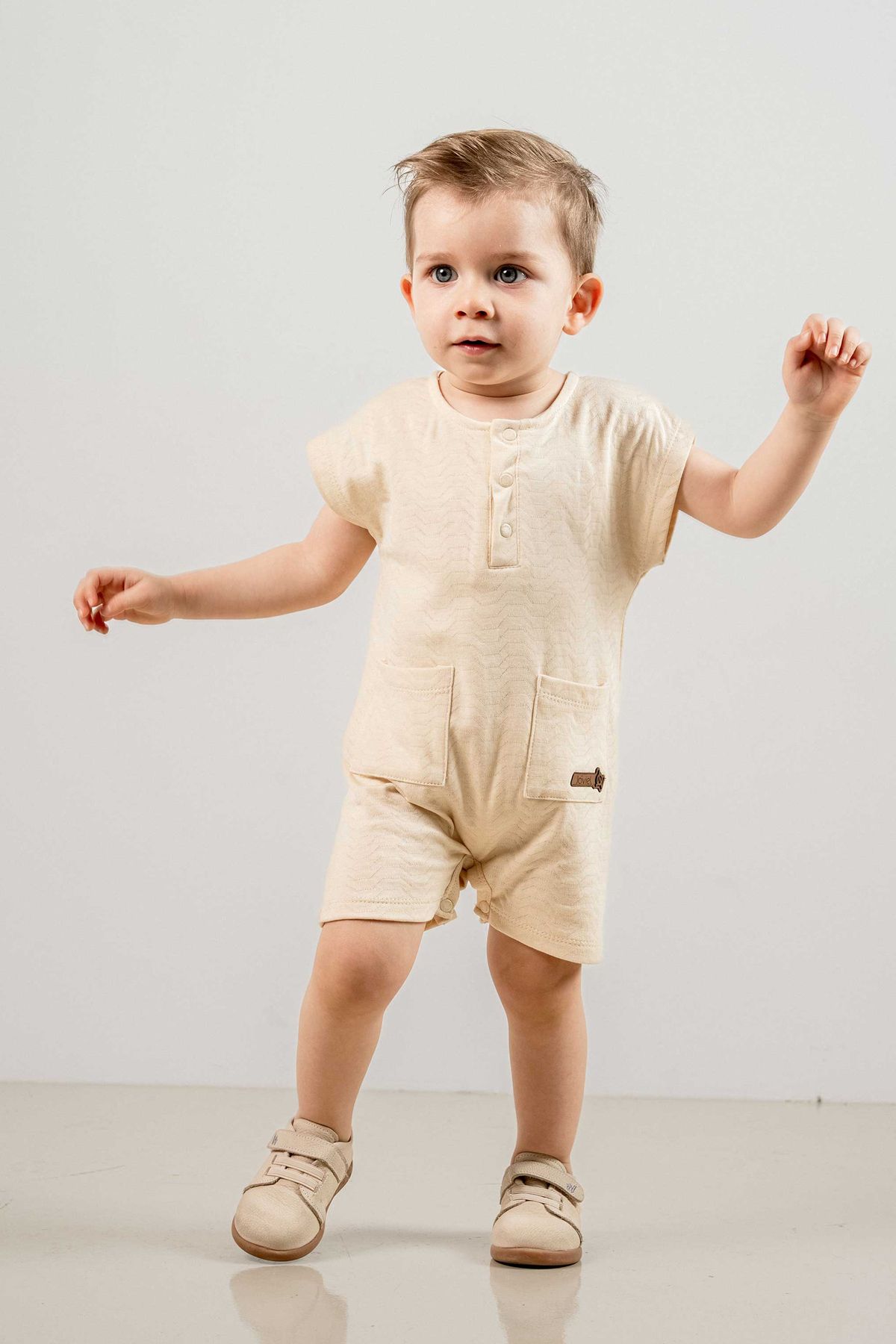 bombe-Baby Kids Cotton Comfortable Jumpsuit Salopet Trend Fashion Bottom Top Set 2