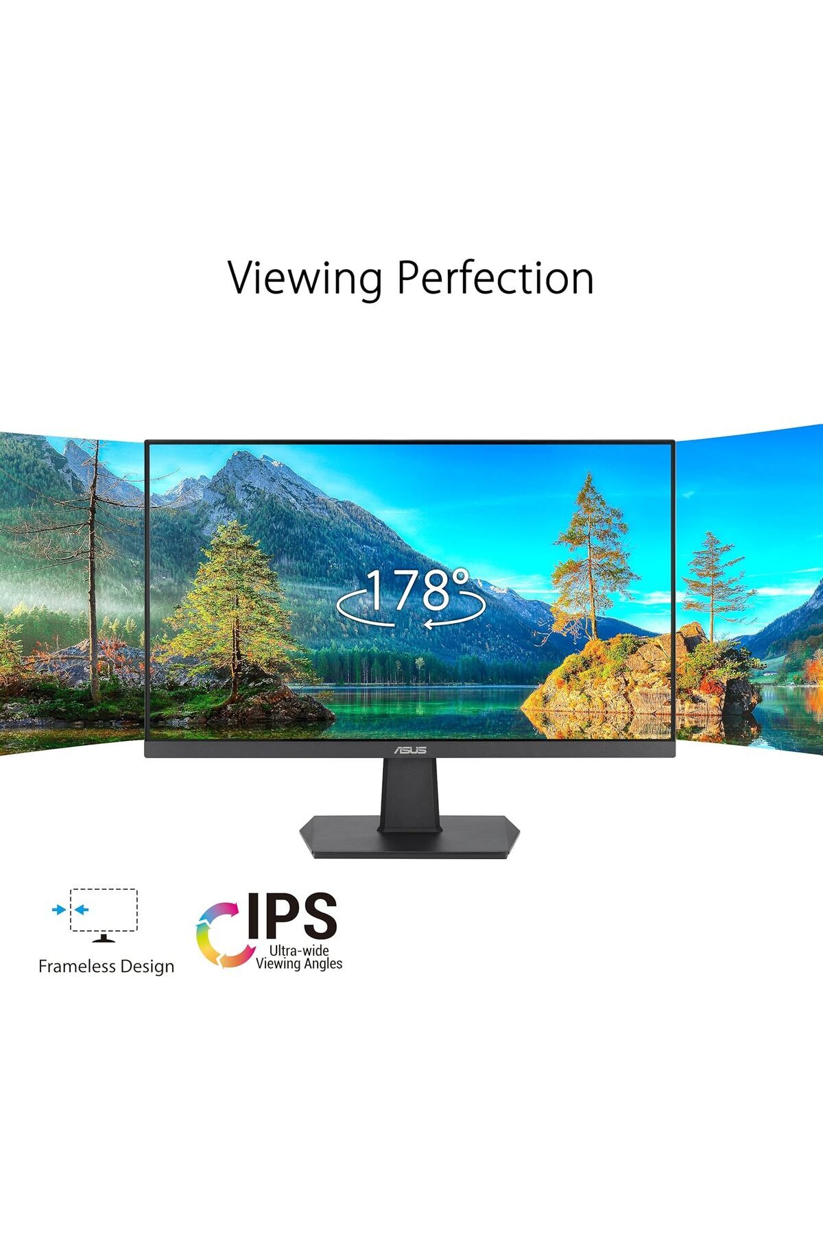 ASUS-شاشة ألعاب ASUS VA24EHF Eye Care مقاس 24 بوصة (عرض 23.8 بوصة)، IPS، FHD، بدون إطار، 100 هرتز، Adaptive S 3