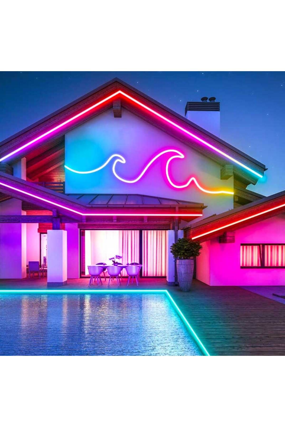 CLASSLIGHTS-Bandă LED Cob 576 LED/m - Iluminat RGB, Exterior IP67 - Rolă de 5 Metri, Electroaz 6