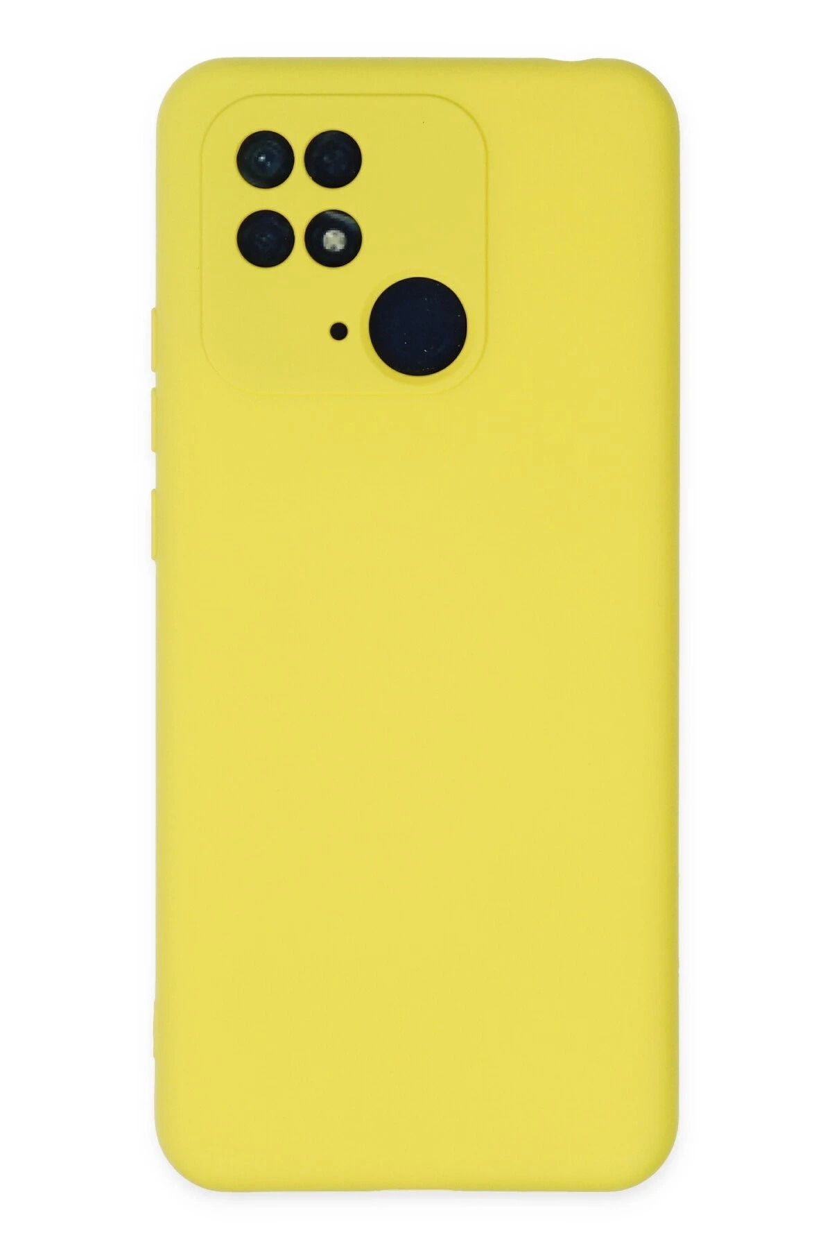 NewFace Xiaomi Redmi 10C Kılıf Nano içi Kadife Silikon - Sarı NRMSA