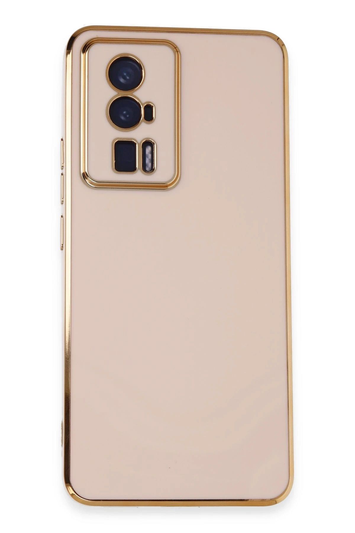 NewFace Xiaomi Poco F5 Pro Kılıf Volet Silikon - Pembe JOJUA