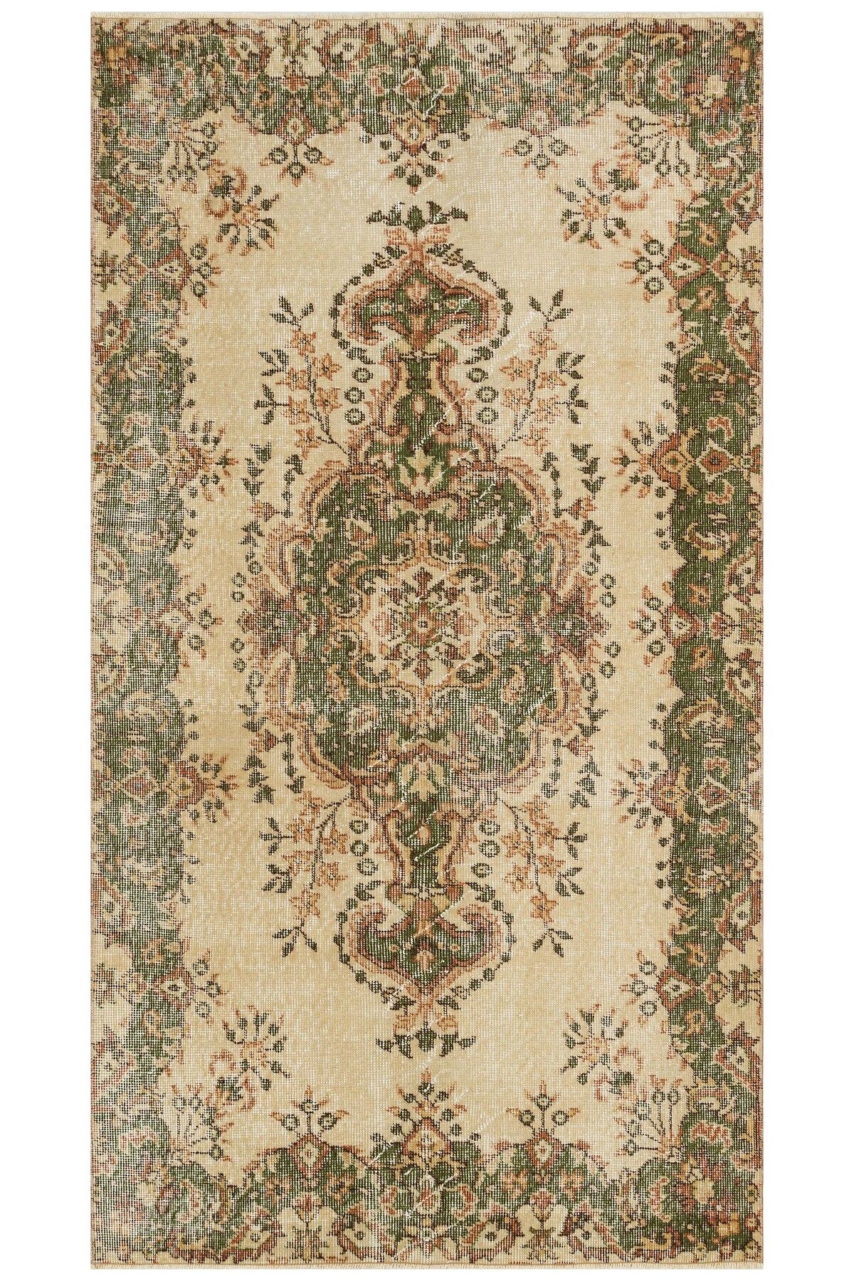 Sempati halı El Yapımı Vintage Halı 111x207 cm 9028