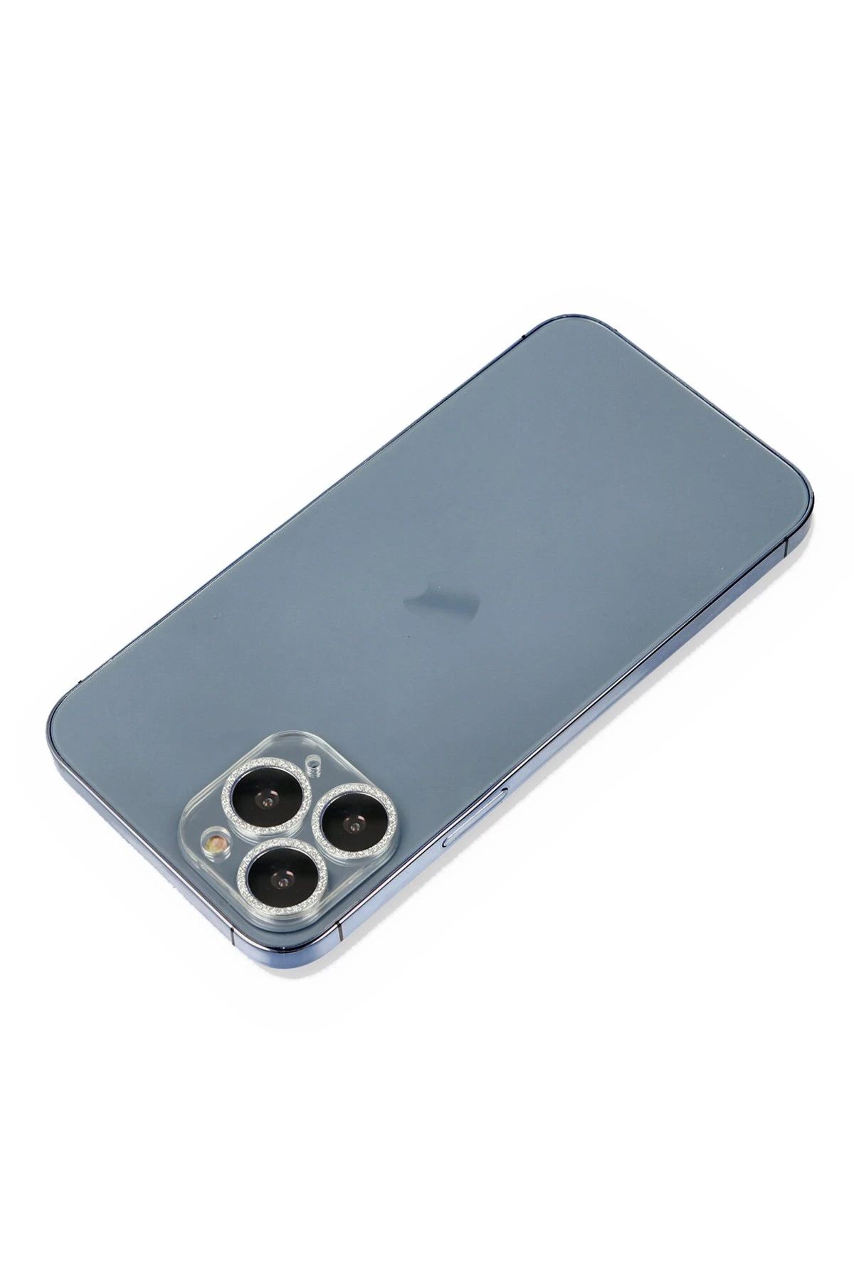 NewFace iPhone 11 Pro Uyumlu Shine Kamera Lens Koruma Cam - Gümüş DRSTR