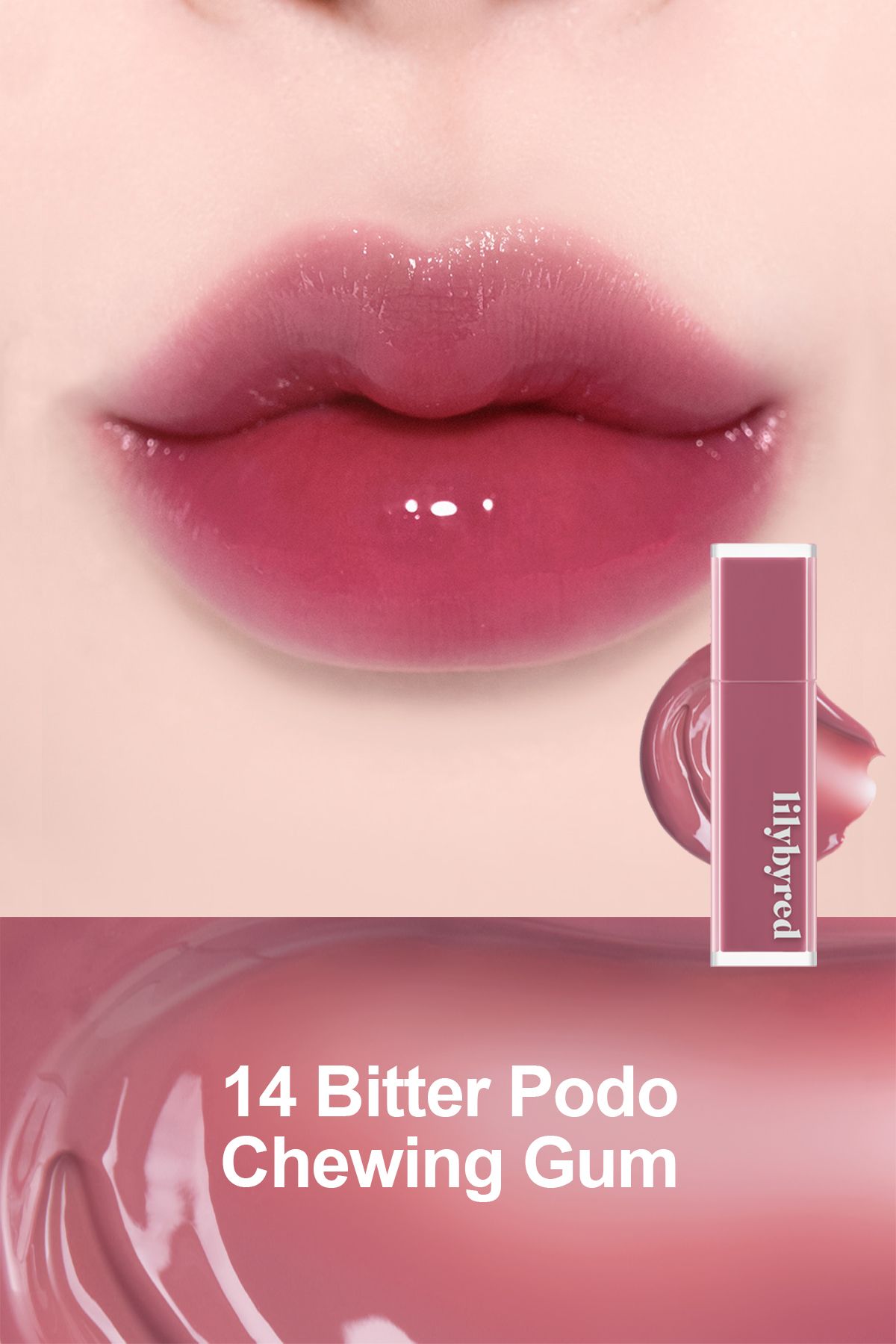 lilybyred Bloody Liar Coating Tint / Uzun Süre Kalıcı Parlak Dudak Tinti- 14 Bitter Podo Chewing Gum