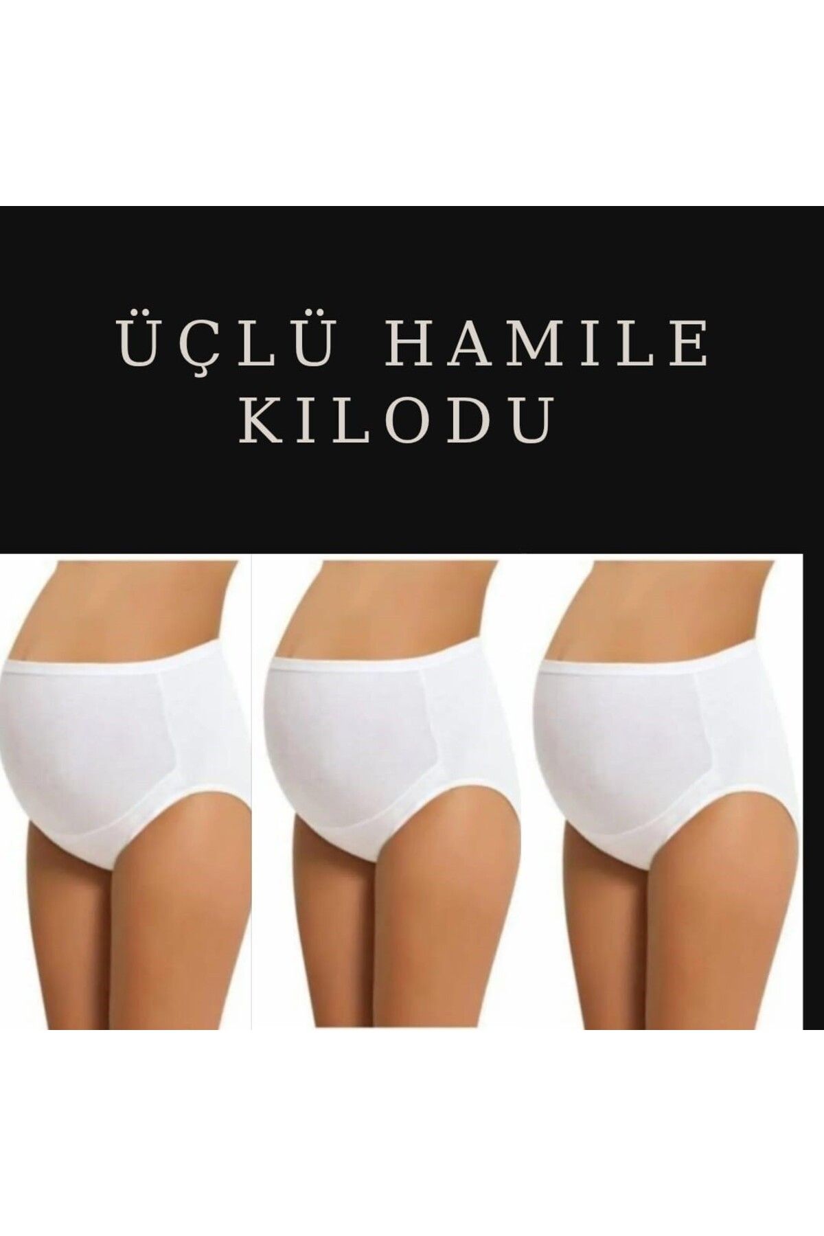 serralife Yüzde Yüz Pamuk Aurıs-Up Özellikli Toplayıcı Düzeltici Hamile Kilodu Üçlü Set