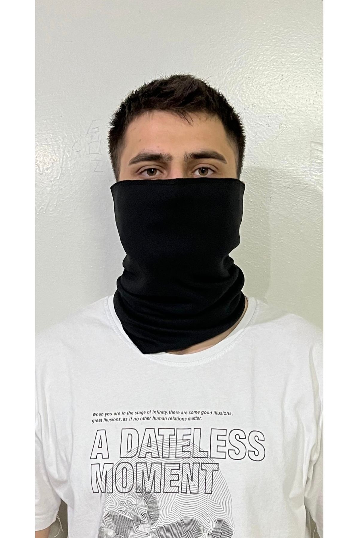 dutton siyah unisex boyunluk motorcular ve normal kullanım için bandana