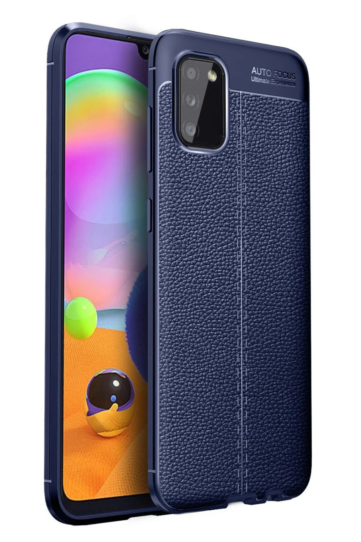 NewFace Samsung Galaxy A02S Kılıf Auto Focus Kapak - Lacivert DPMAH