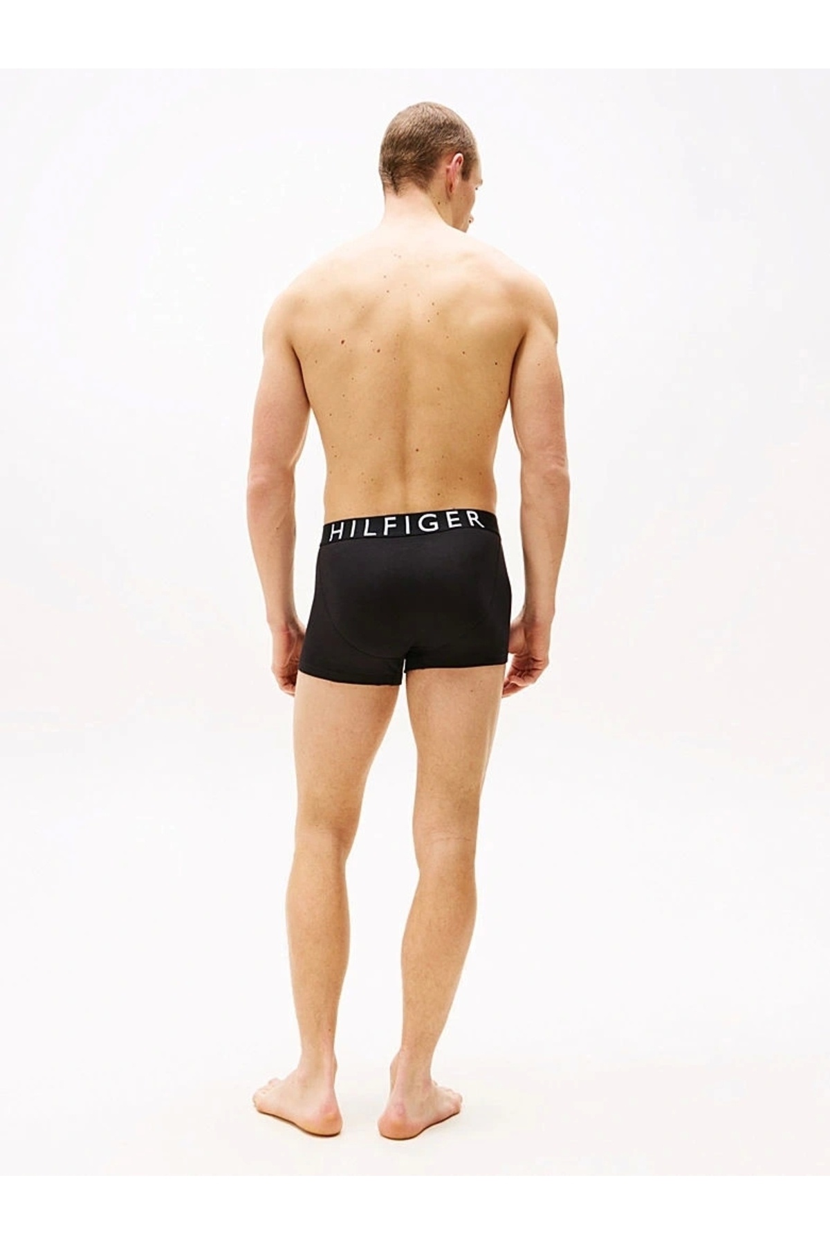 Tommy Hilfiger Erkek Siyah 3'lü Boxer Paketi görsel 3