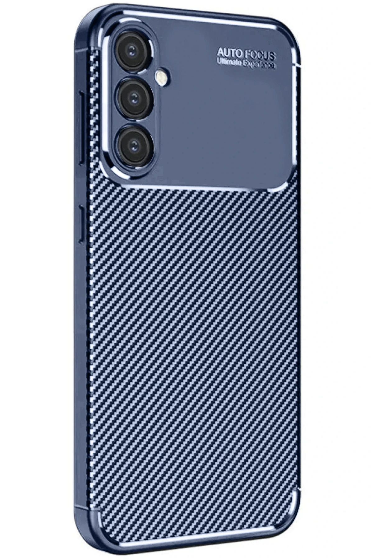 NewFace Samsung Galaxy A16 5G Kılıf Auto Focus Karbon Kapak - Lacivert HNZRN