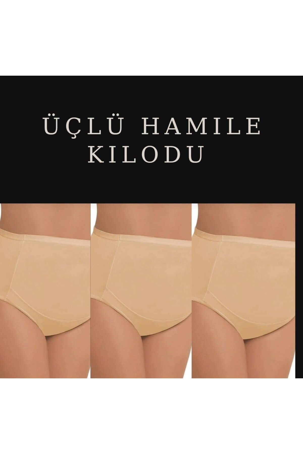 serralife Yüzde Yüz Pamuk Aurıs-Up Özellikli Toplayıcı Düzeltici Hamile Kilodu Üçlü Set