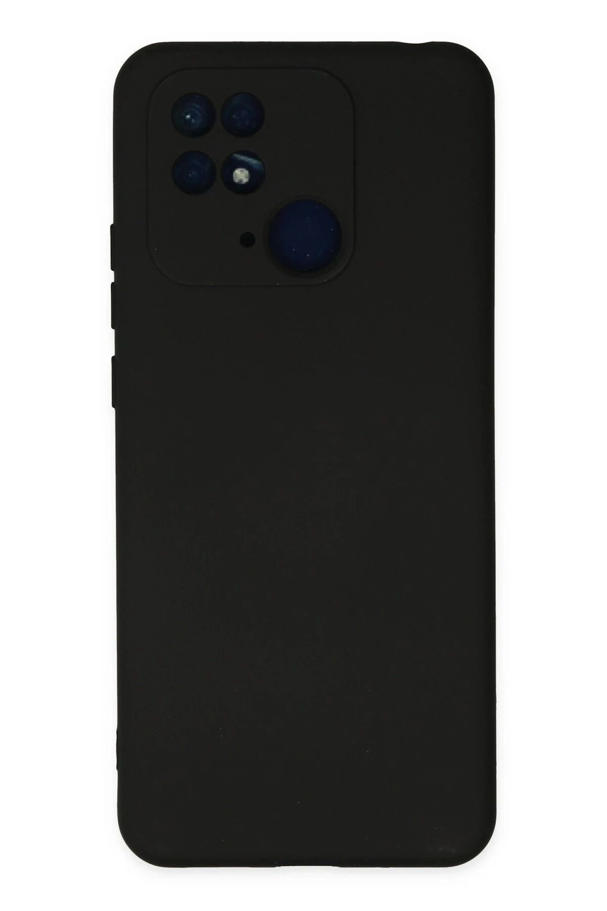 NewFace Xiaomi Redmi 10C Kılıf Nano içi Kadife Silikon - Siyah JOJUA