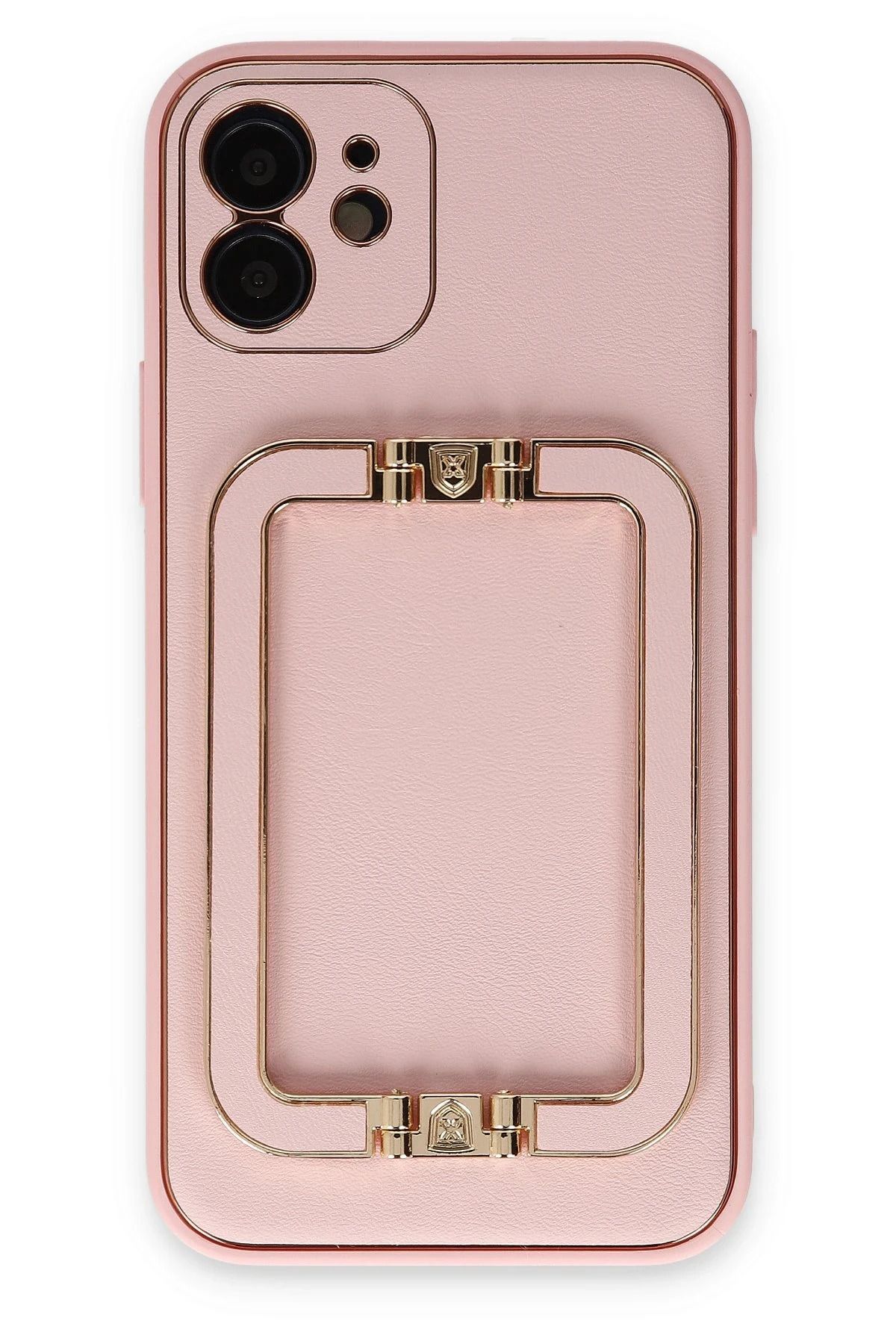 NewFace iPhone 12 Kılıf Coco Elit Kapak - Pembe HNZRN