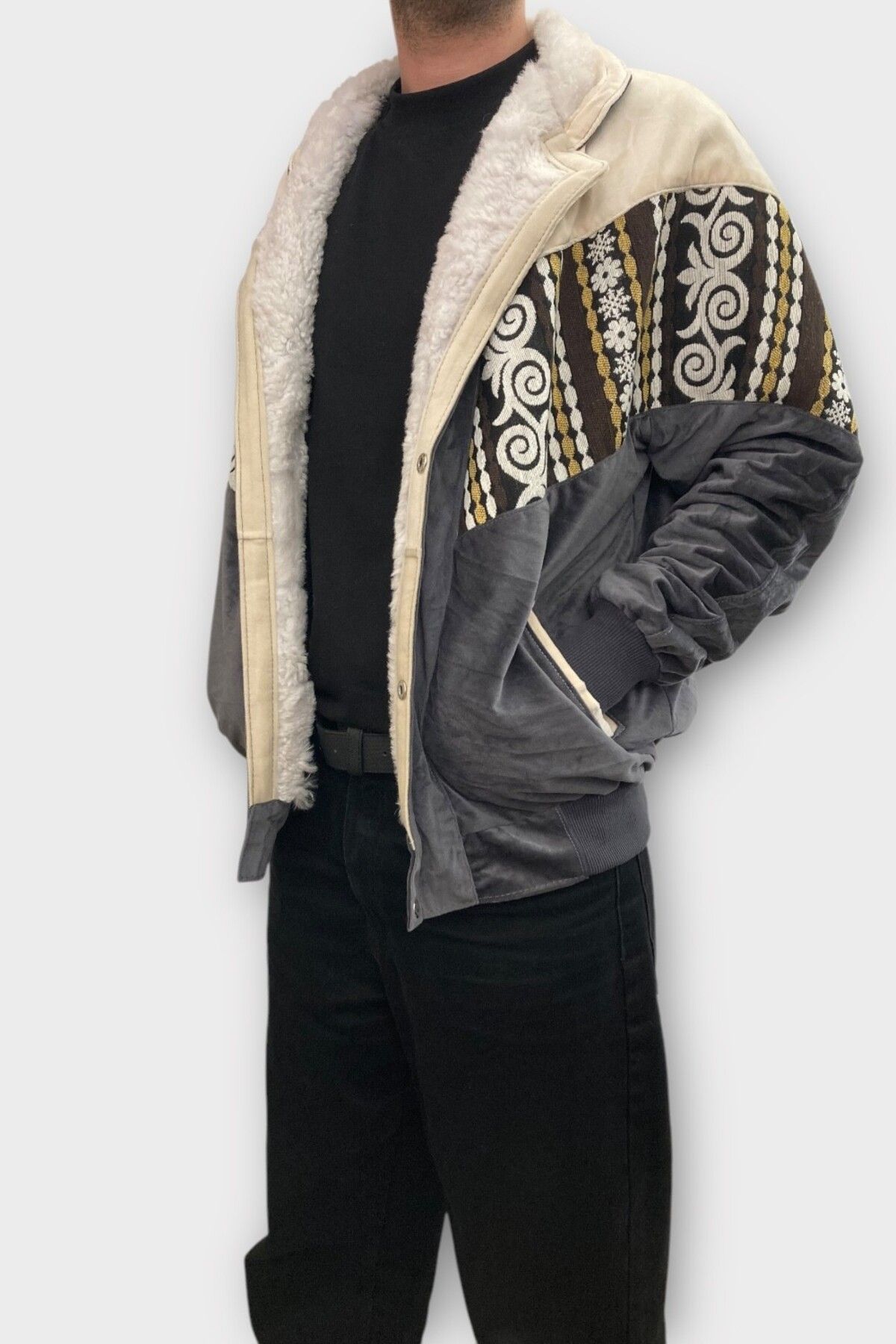 CANMODA (7345) 2XLARGE BEDEN KADIN & ERKEK OVERSIZE RETRO VINTAGE CEKET