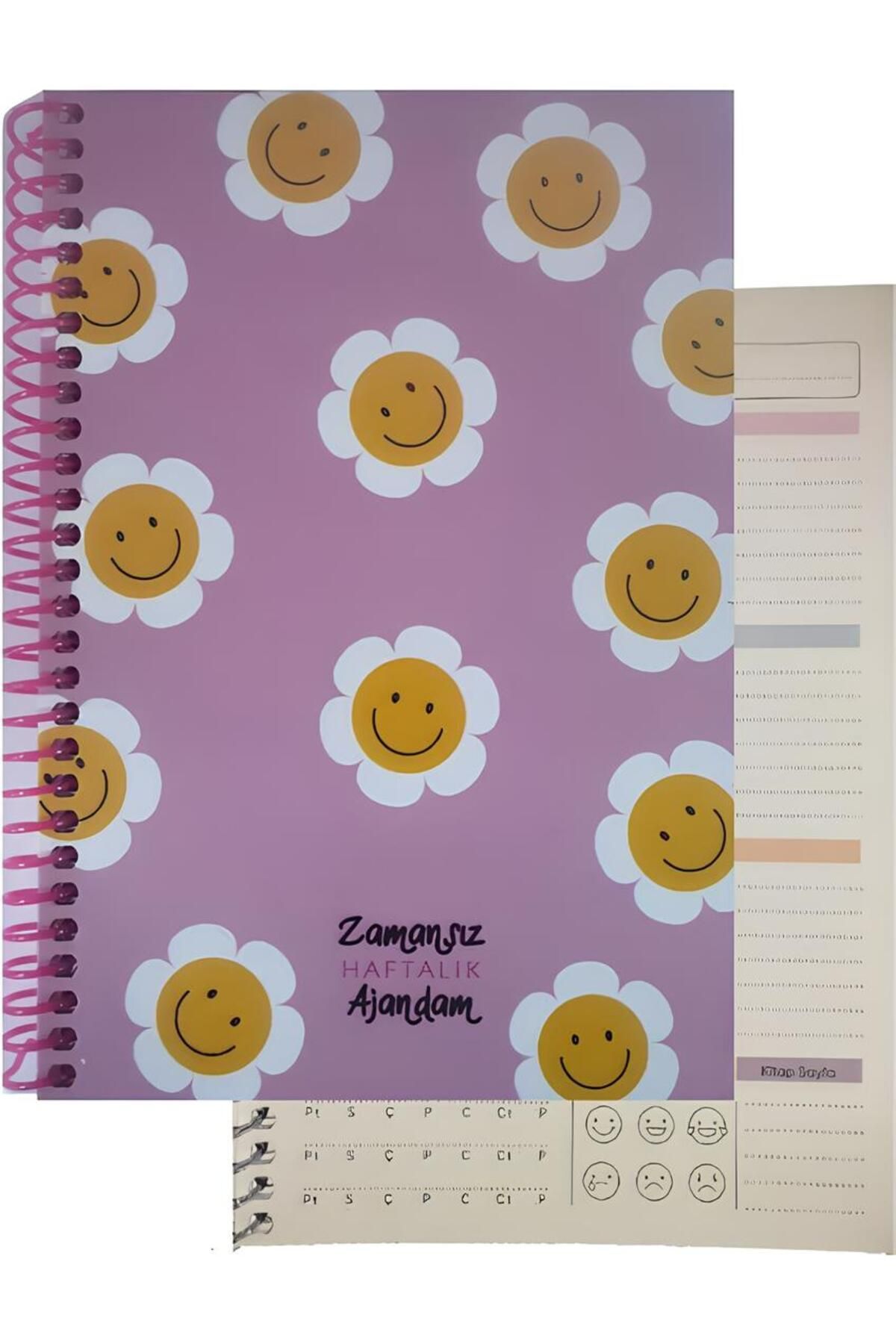 mcolor ZAMANSIZ AJANDA SPİRALLİ SERT KAPAK HAFTALIK DEFTER 17x24
