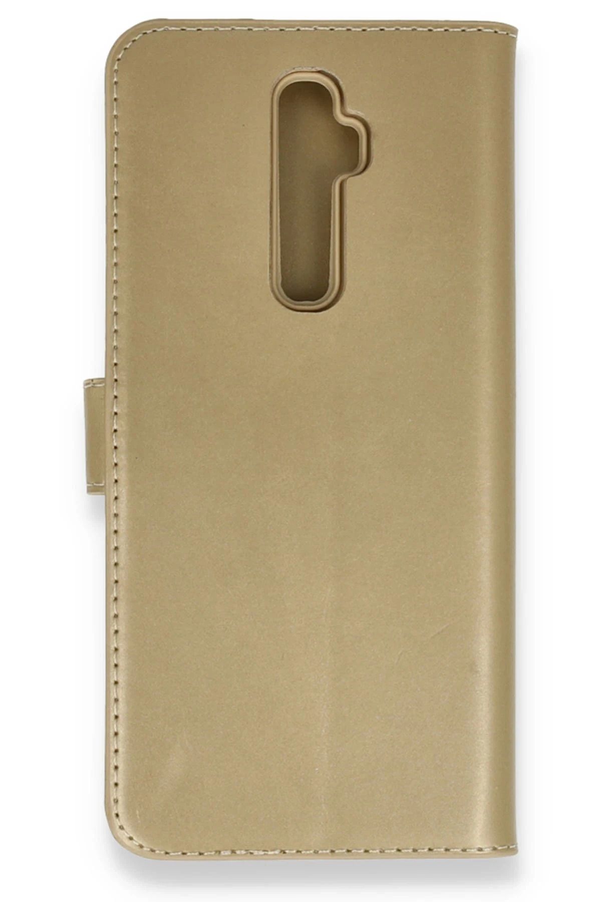 NewFace Reno 2Z Kılıf Trend S Plus Kapaklı Kılıf - Gold INSLM