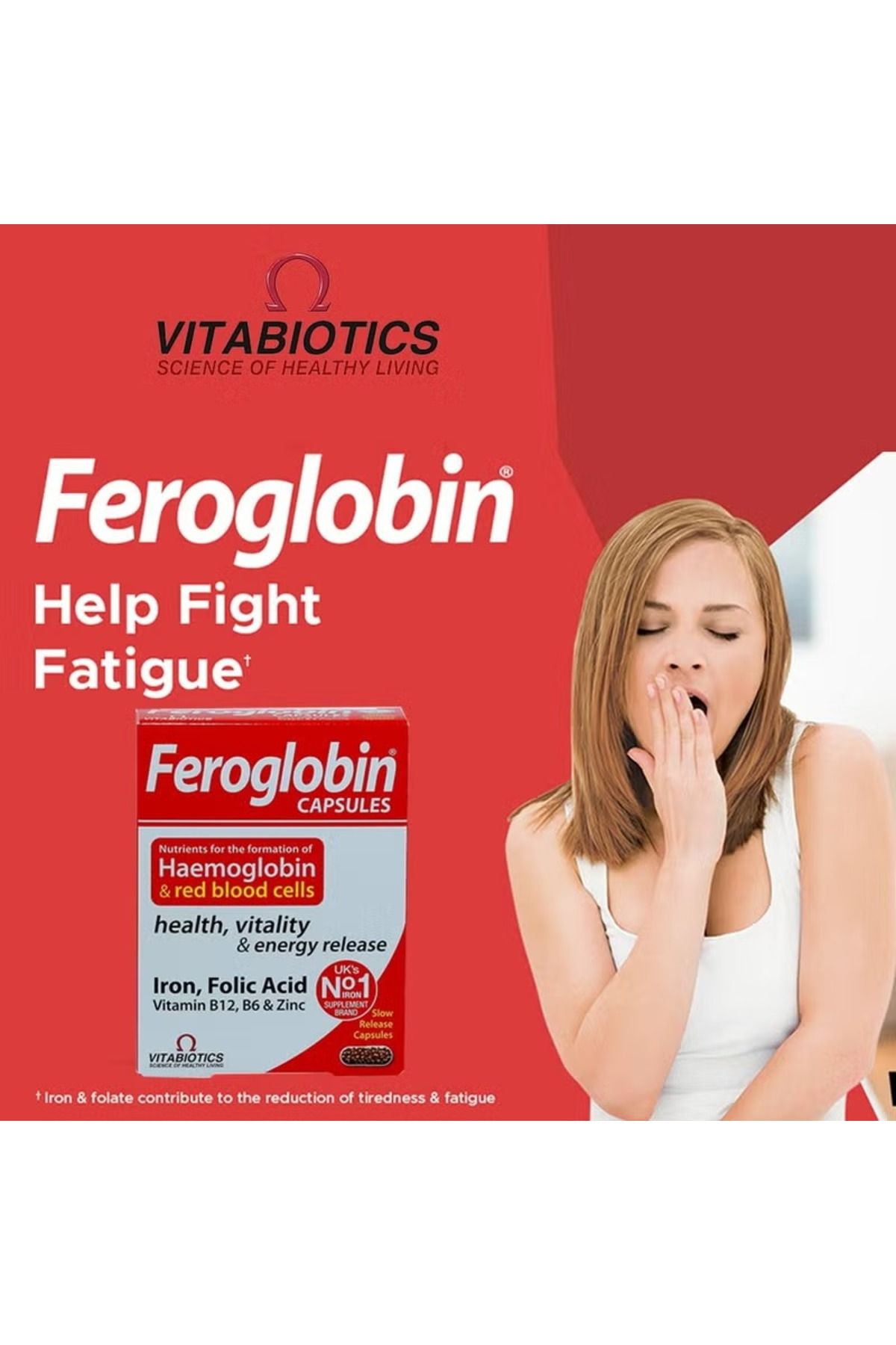Vitabiotics-Feroglobin B12 Capsules With Iron, Folic Acid & Vitamin B12 To Fight Fatigue, 4