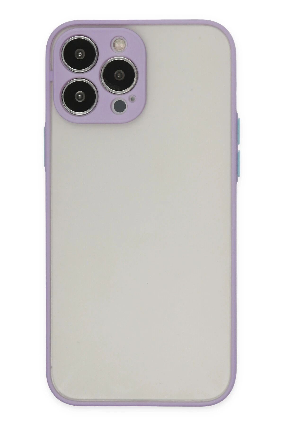 NewFace iPhone 13 Pro Max Kılıf Montreal Silikon Kapak - Mor INSLM