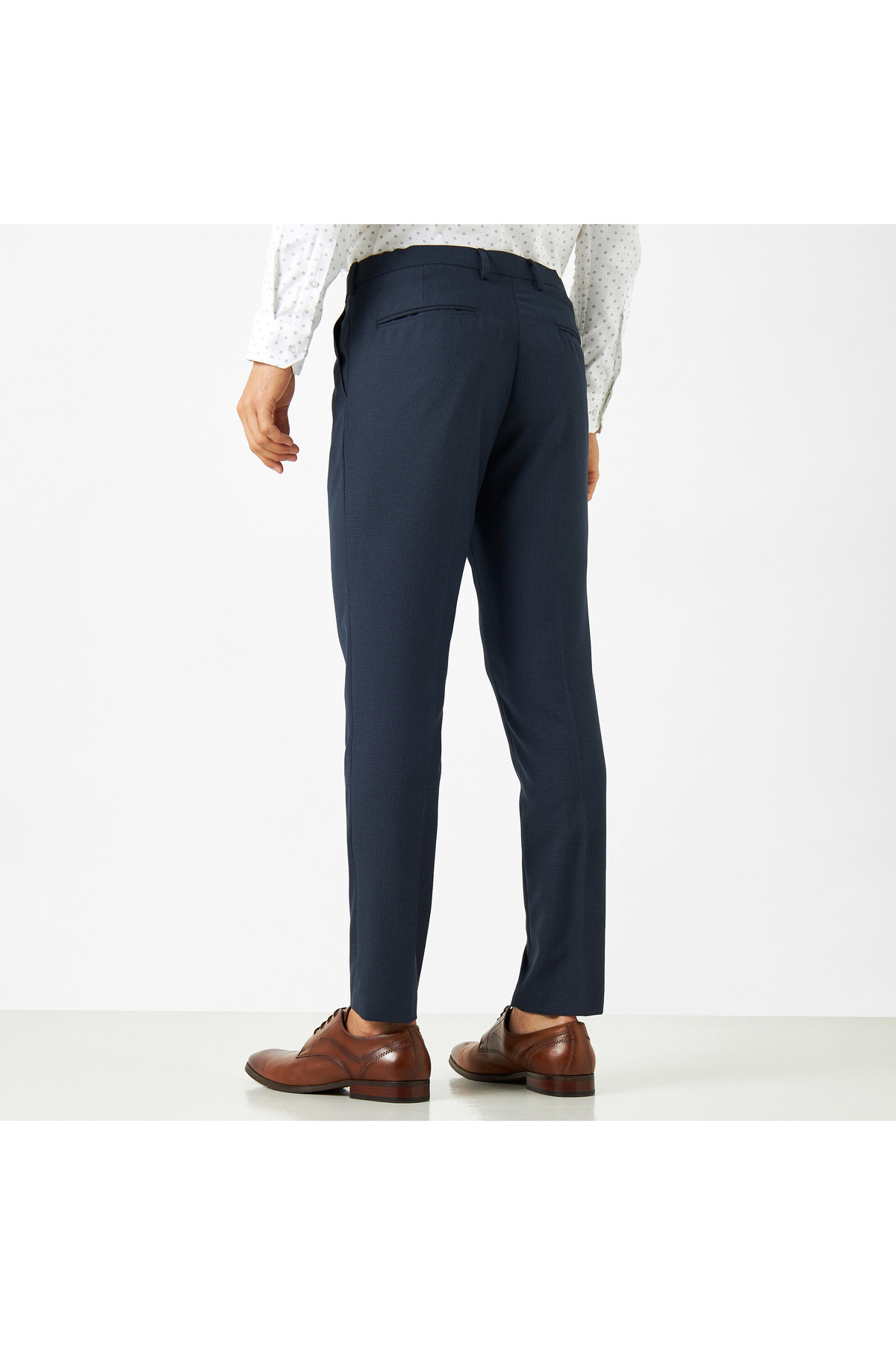 FAV-Textured Formal Trousers with Pockets 3