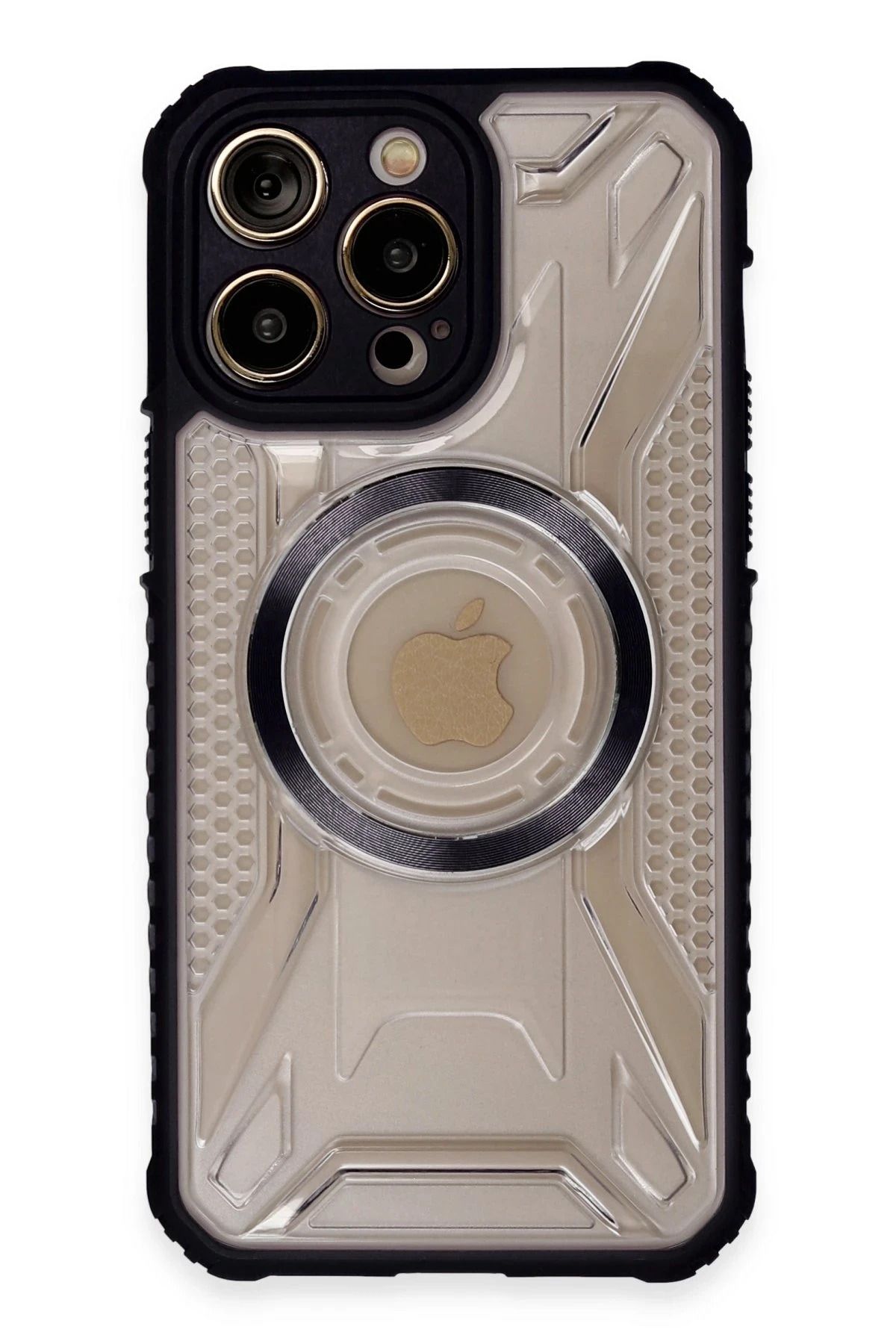 NewFace iPhone 13 Pro Kılıf Prag Magneticsafe Kapak - Siyah FERRG