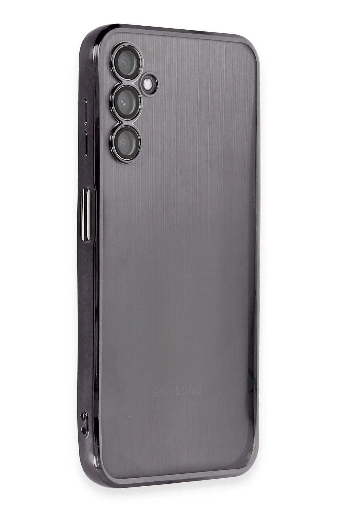 NewFace Samsung Galaxy A14 4G Kılıf Lensli Silikon - Siyah LZWDR