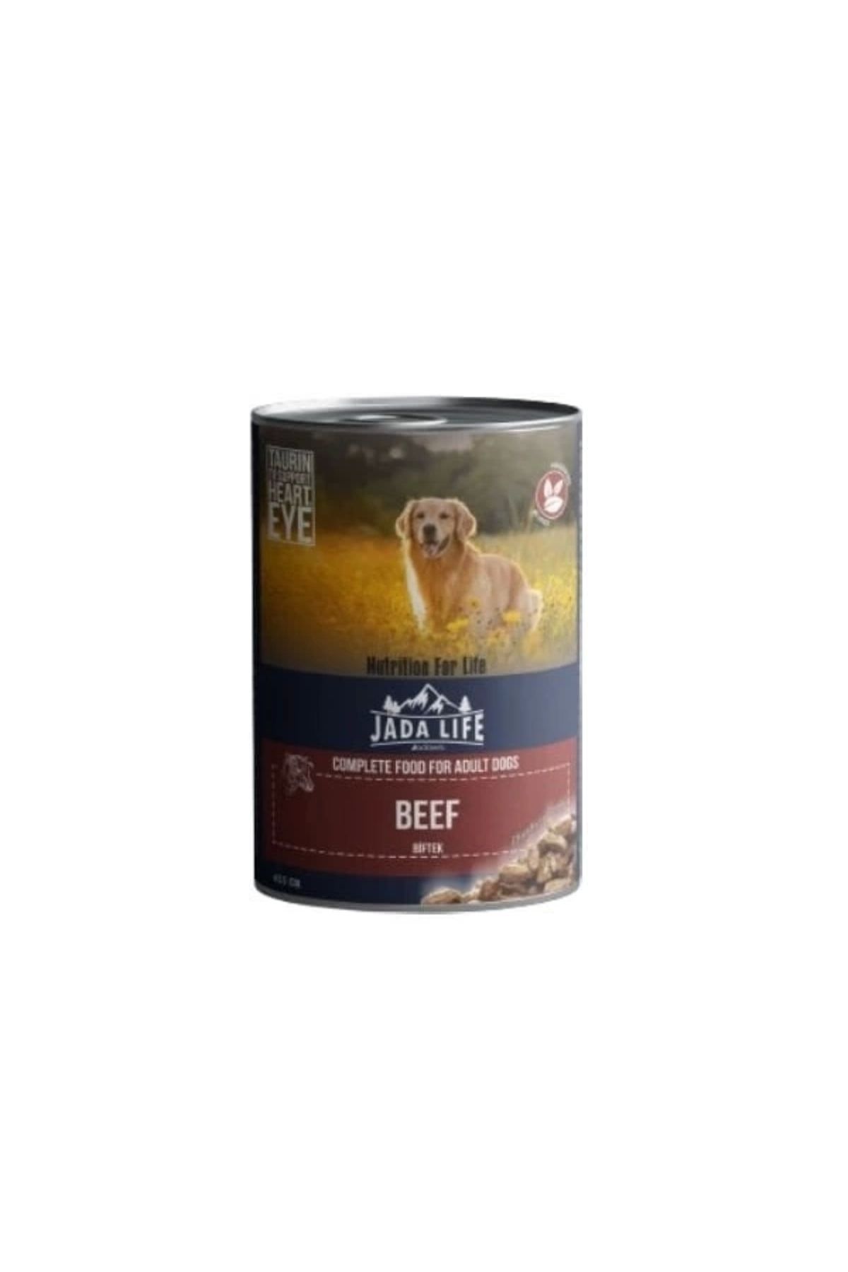 YNT İthalat Jada Life Biftekli Parça Etli Yetişkin Konserve Köpek Maması 415 Gr