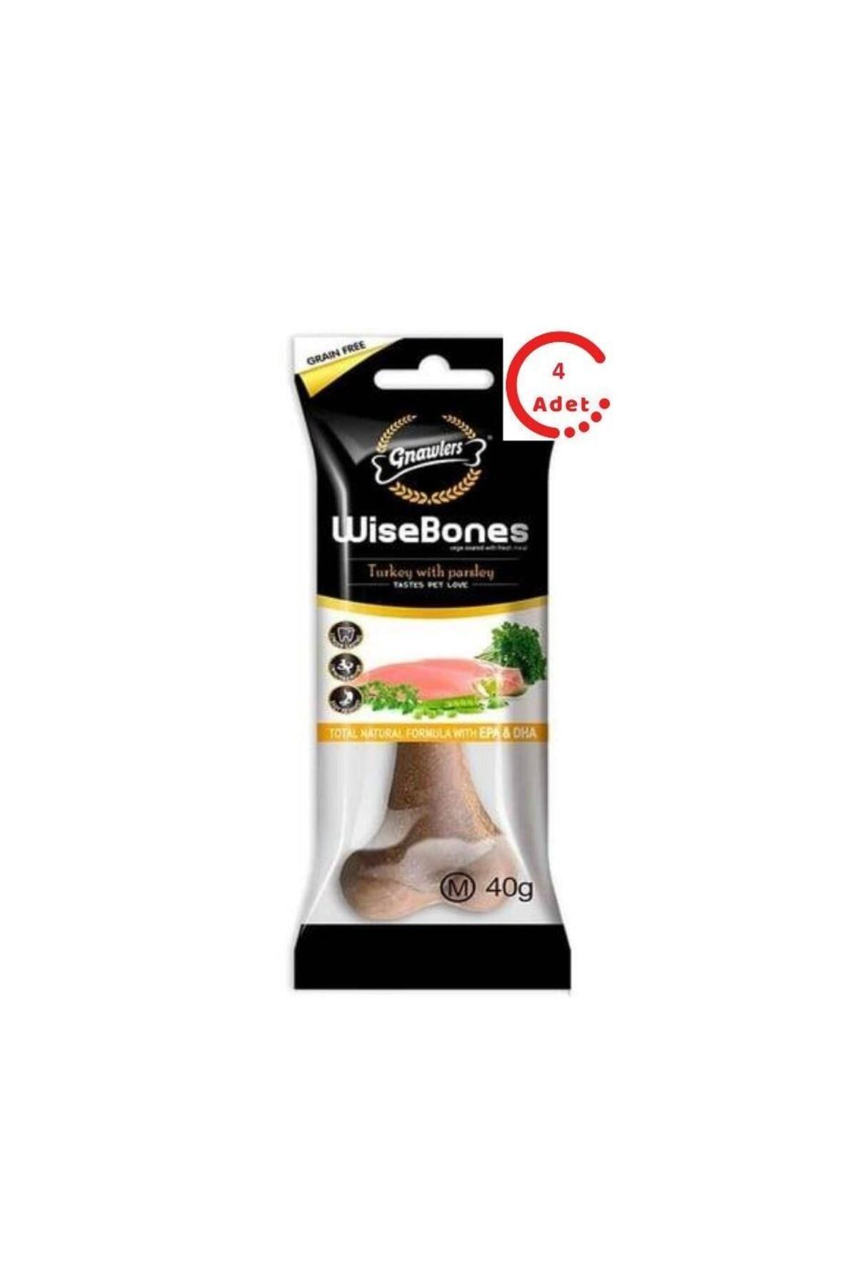Gnawlers Wise Bone Köpek Ödül Kemiği Somonlu 40 Gr x 4 Adet