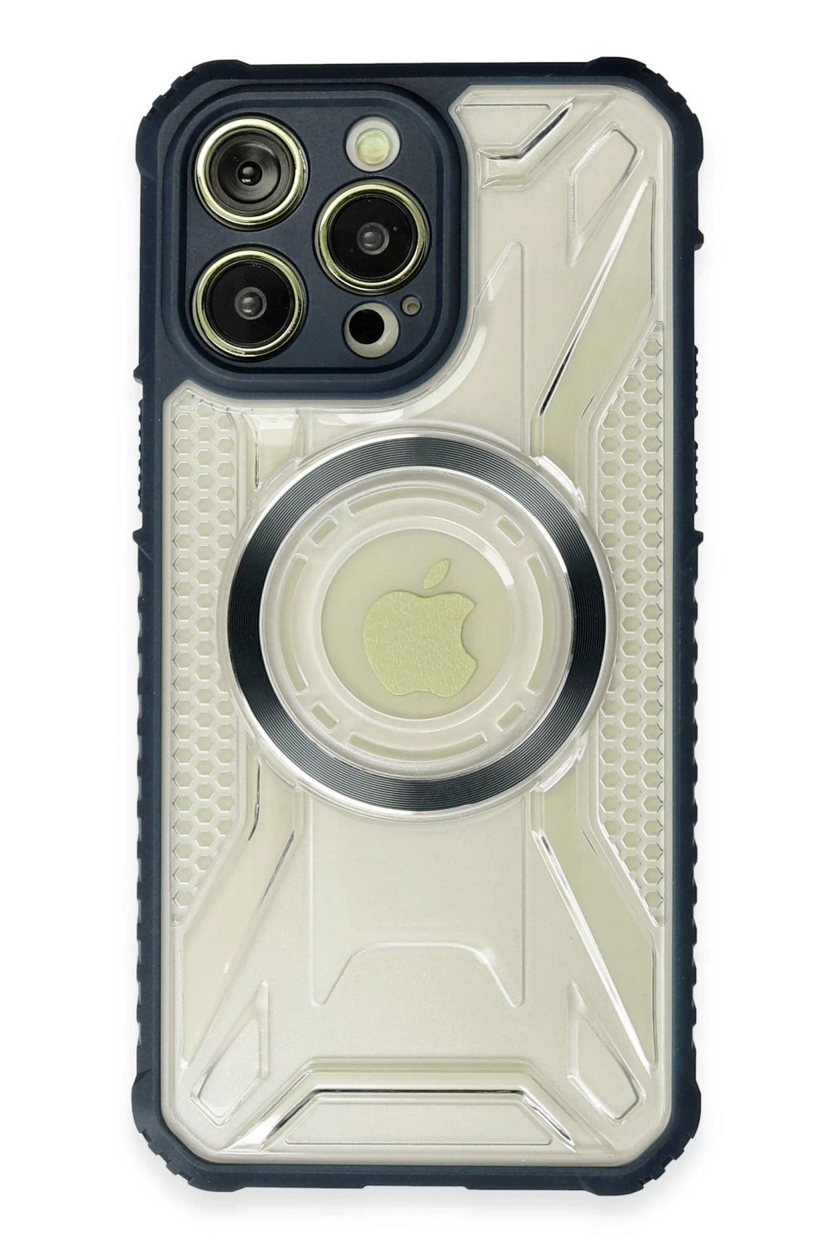 NewFace iPhone 13 Pro Kılıf Prag Magneticsafe Kapak - Lacivert JOJUA