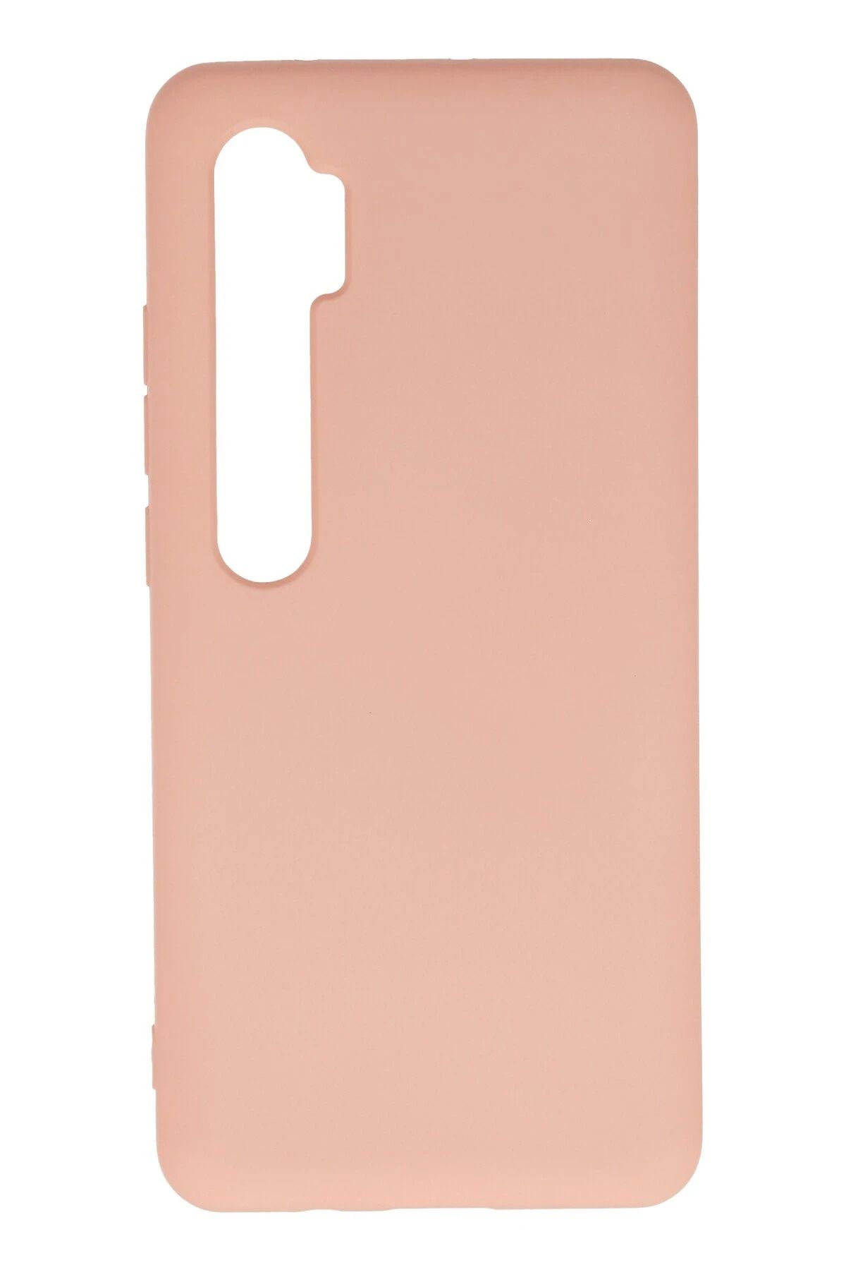 NewFace Xiaomi Mi Note 10 Lite Kılıf Nano içi Kadife Silikon - Pudra JOJUA