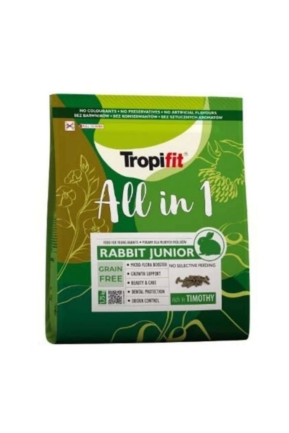 YNT İthalat Tropifit All In 1 Tahılsız Yavru Tavşan Yemi 1.75 Kg