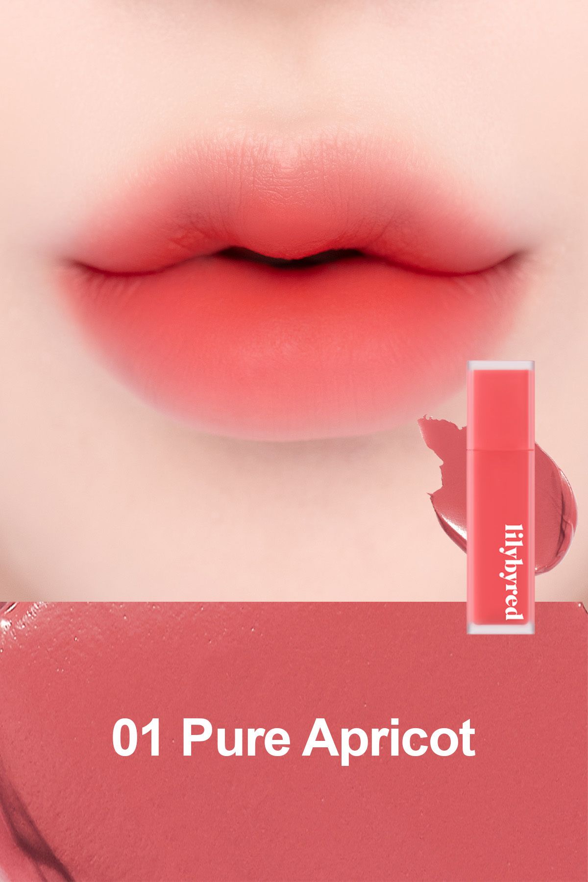 lilybyred Mood Liar Velvet Tint / Kadife Bitişli Mat Tint - 01 Pure Apricot