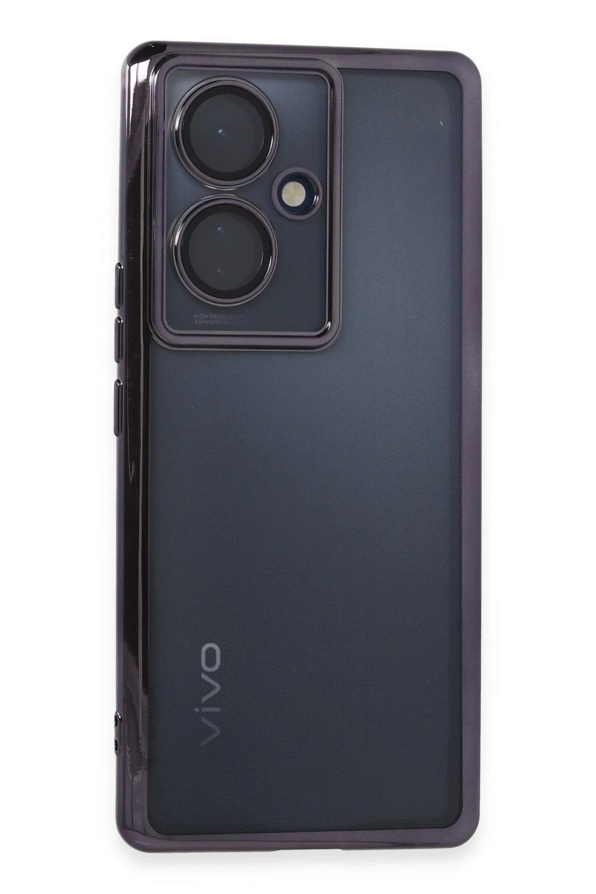 NewFace Vivo V29 Lite Kılıf Lensli Silikon - Mor FERRG