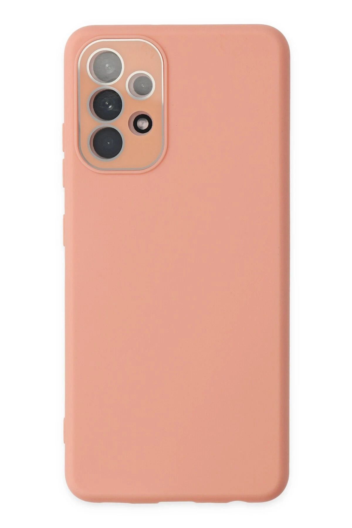 NewFace Samsung Galaxy A33 5G Kılıf Lansman Glass Kapak - Pembe YNSMR