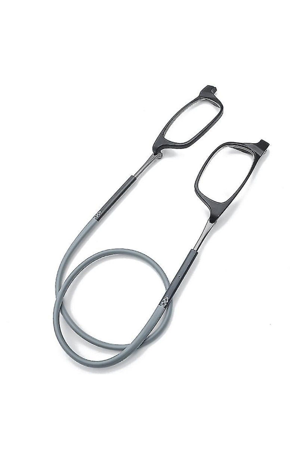 Müstesna-Soft Neck Cord Magnetized Practical Screen and Reading Glasses Black 1