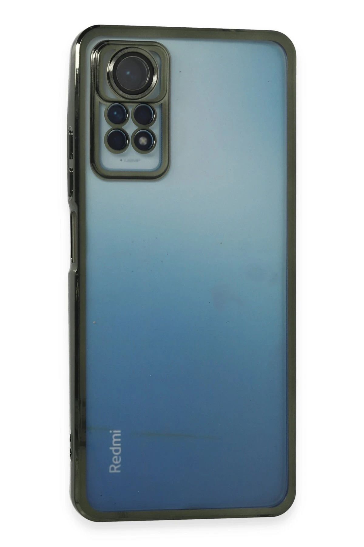 NewFace Xiaomi Redmi Note 11 Pro Kılıf Lensli Silikon - Yeşil FERRG